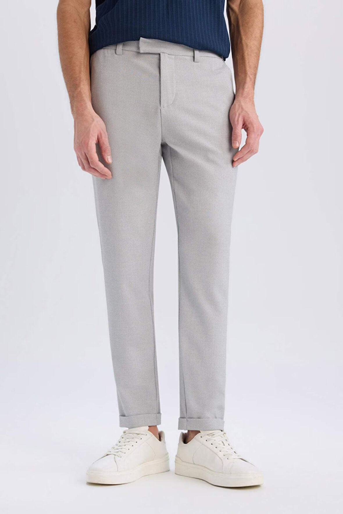 Jogger Fermuarlı Paça Yazlık Kumaş Pantolon