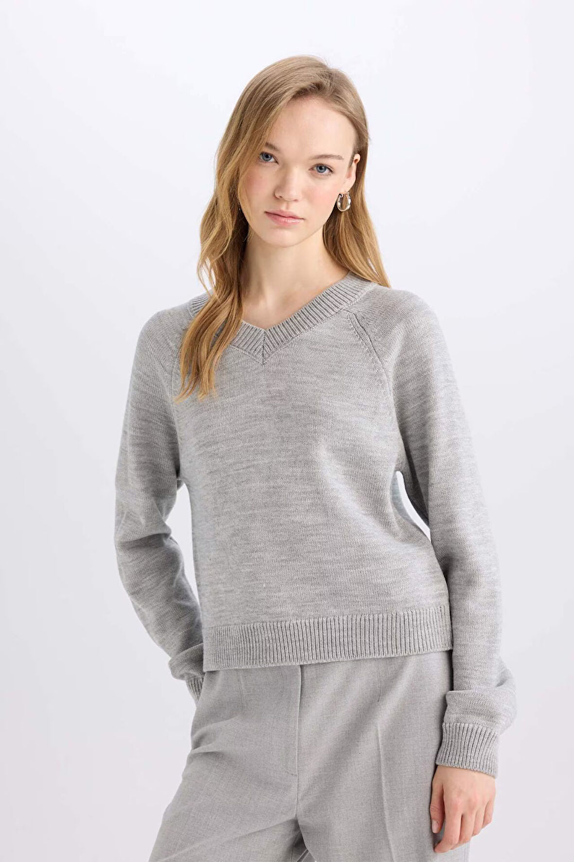Regular Fit Bisiklet Yaka Kazak