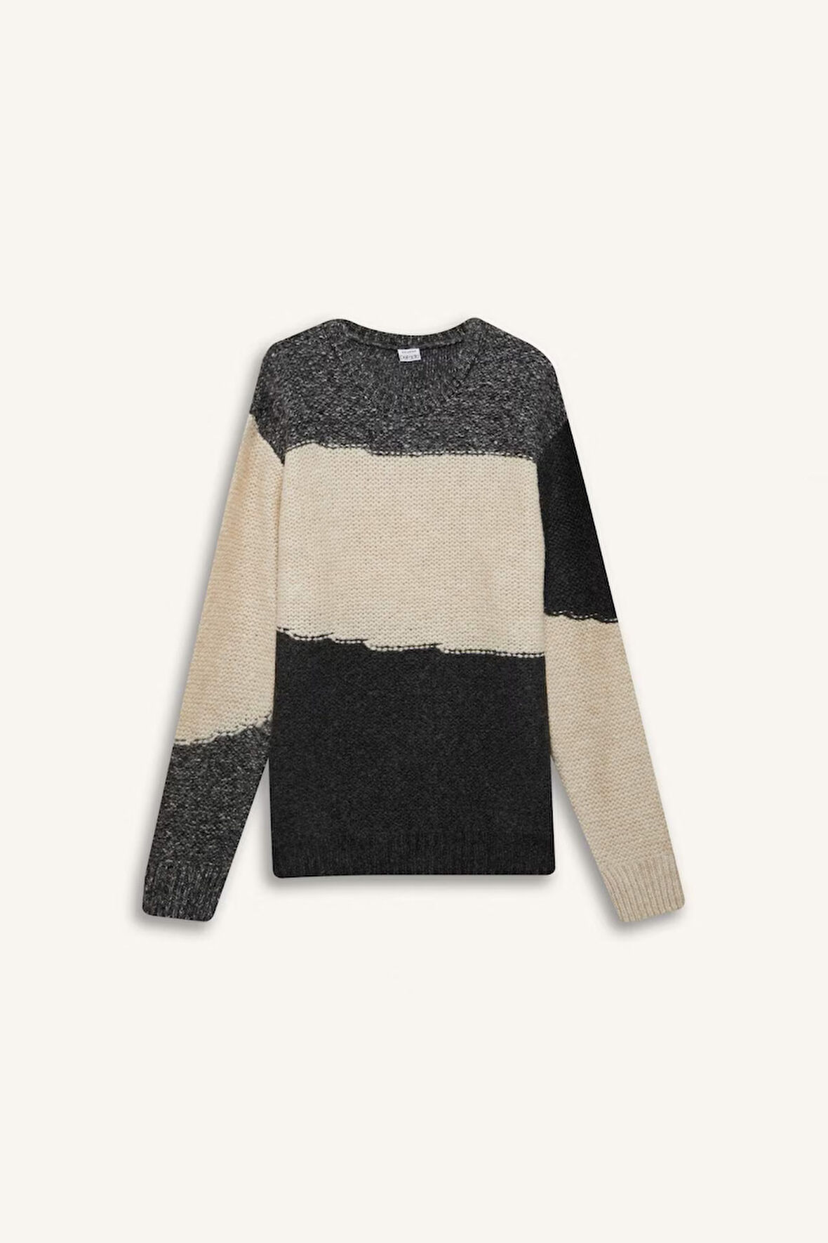 DeFacto Standart Fit Bisiklet Yaka Triko Kazak E6985AX24WNGR210