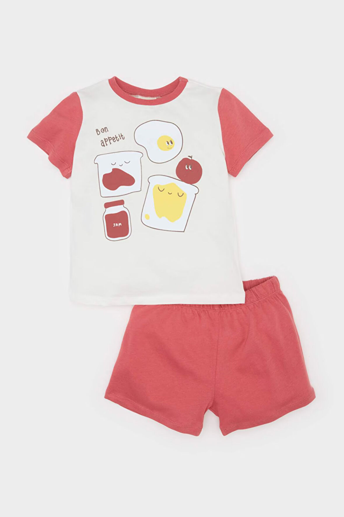 DeFacto Erkek Bebek Pijama Takımı Baskılı Kısa Kollu Penye Üst Beli Lastikli Şort E4777A525SMOG368