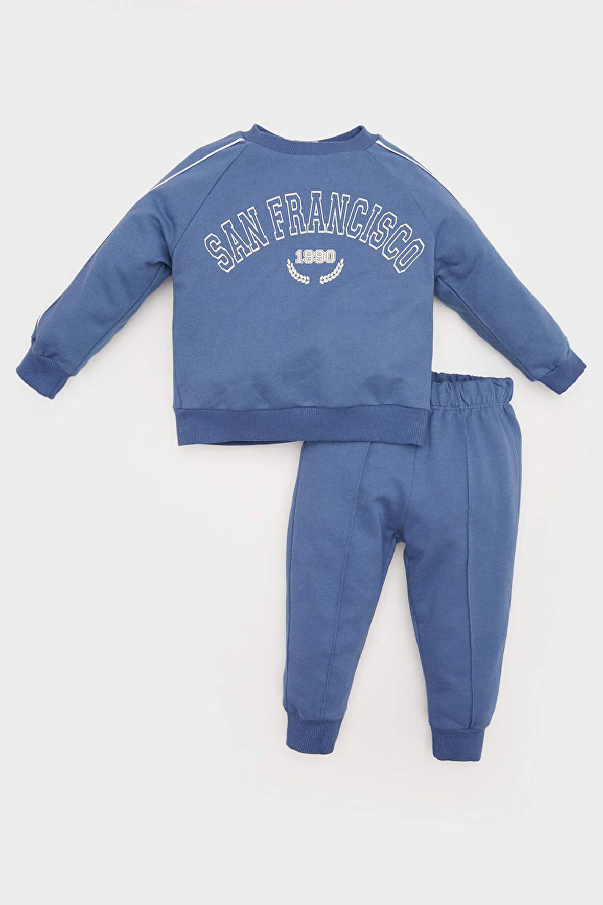 DeFacto Erkek Bebek 2'li Takım Baskılı Sweatshirt Esnek Belli Eşofman Altı D2599A525SPBE341
