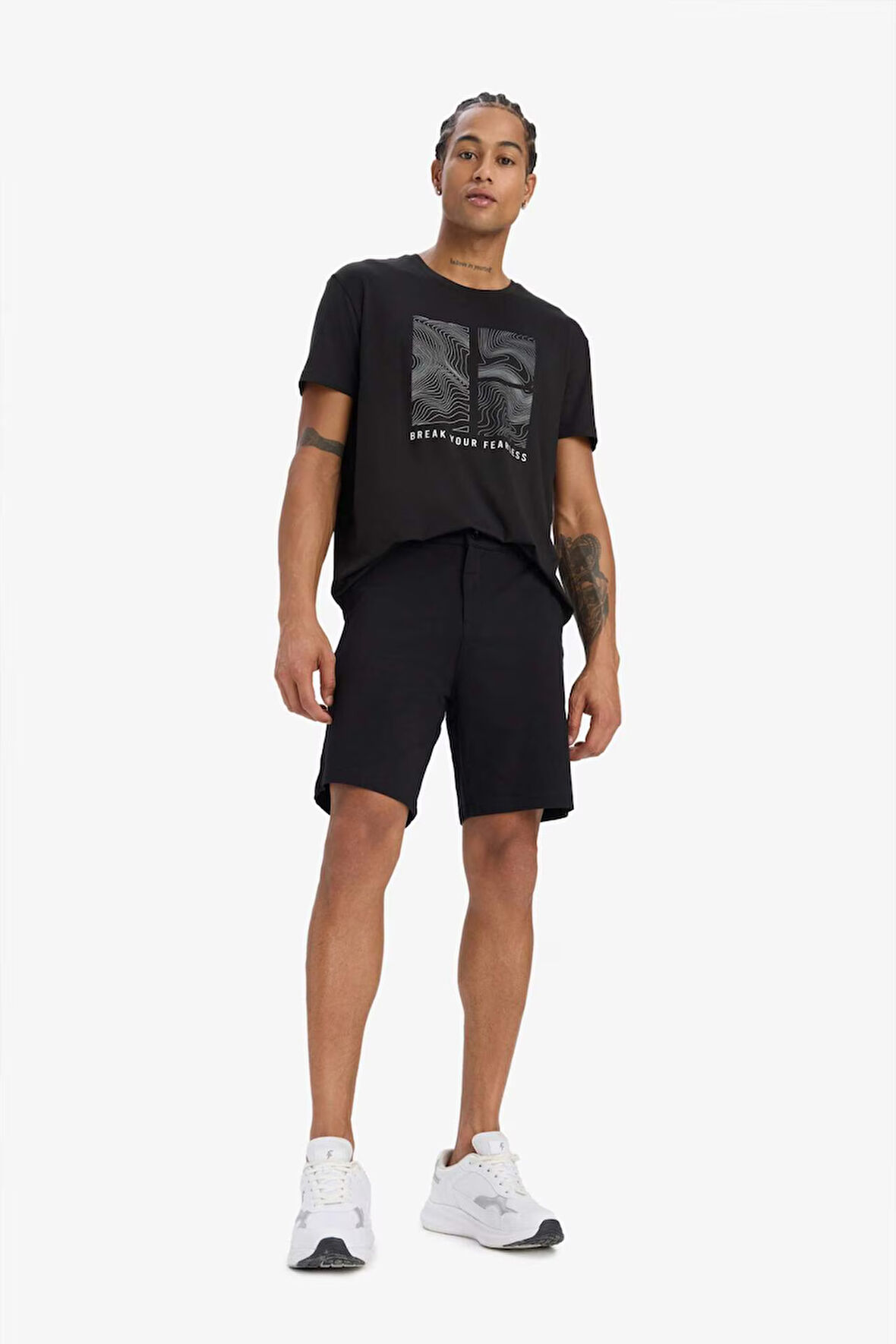 DeFactoFit Standart Fit Sporcu Kısa Paça Şort B1170AX25SPBK81
