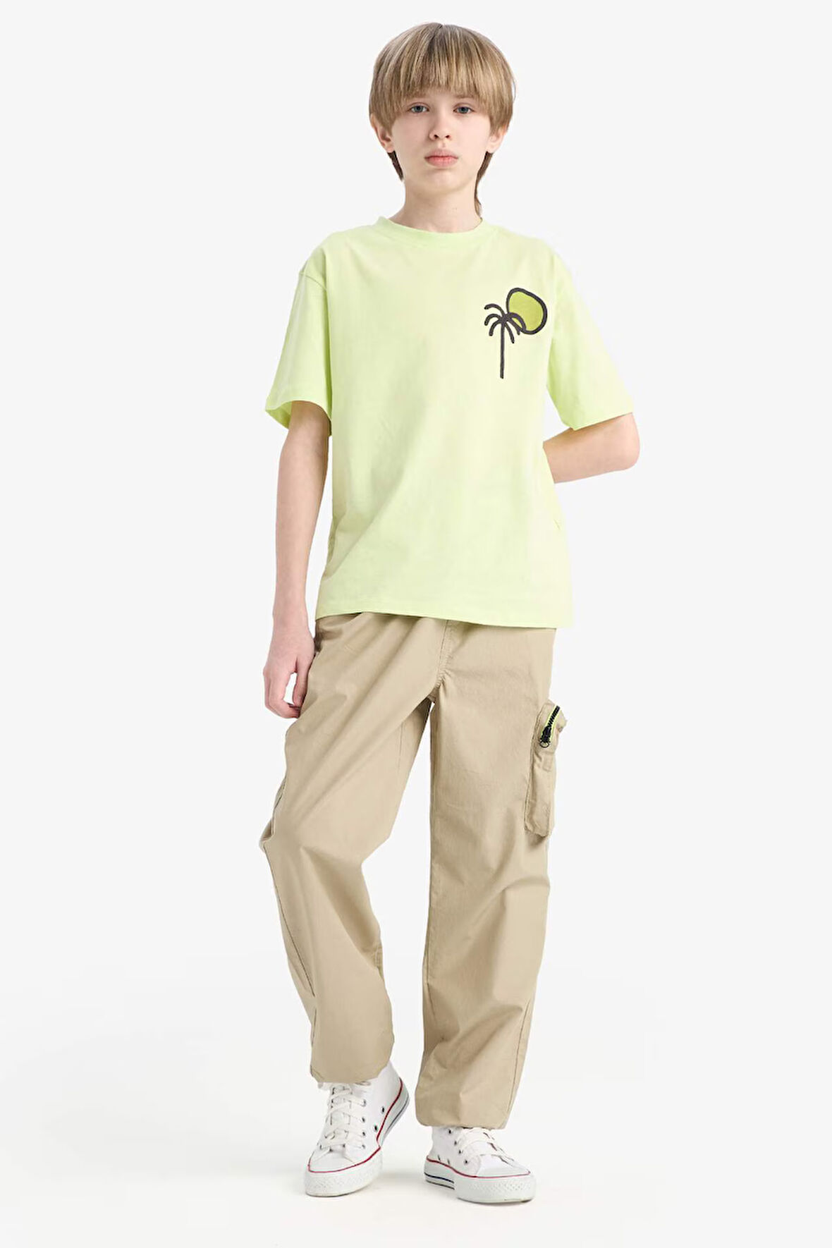 Erkek Çocuk Kargo Cepli Jogger Paça Paraşüt Pantolon