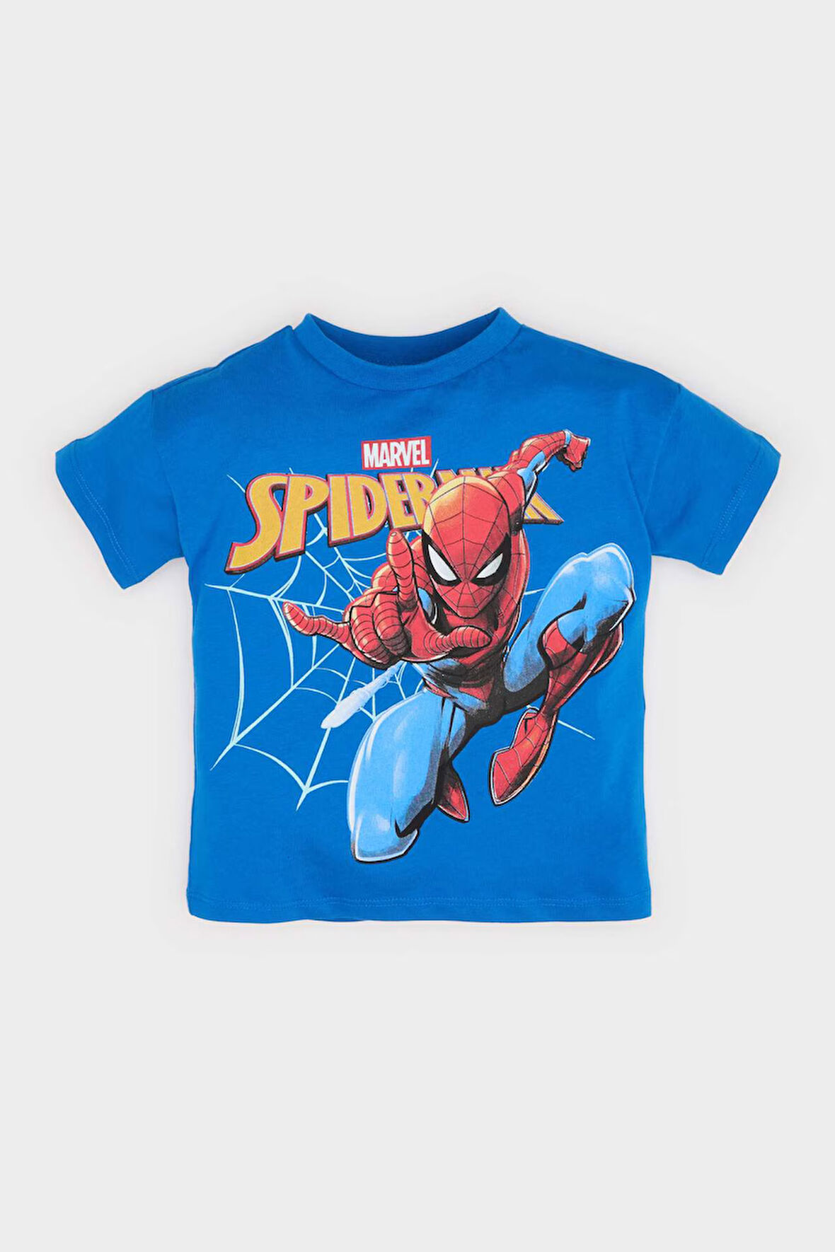 Erkek Bebek Marvel Spiderman Regular Fit Kısa Kollu Tişört