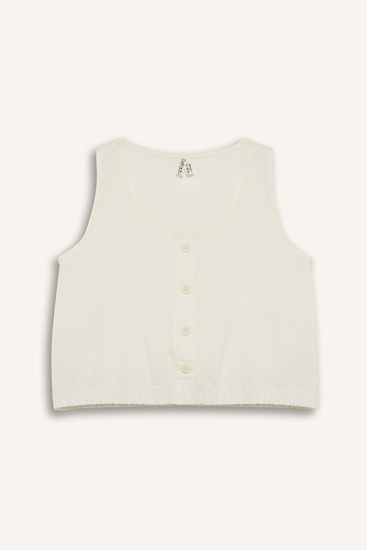 DeFacto Kız Çocuk Düğmeli Kolsuz Bluz E6547A825SMER105