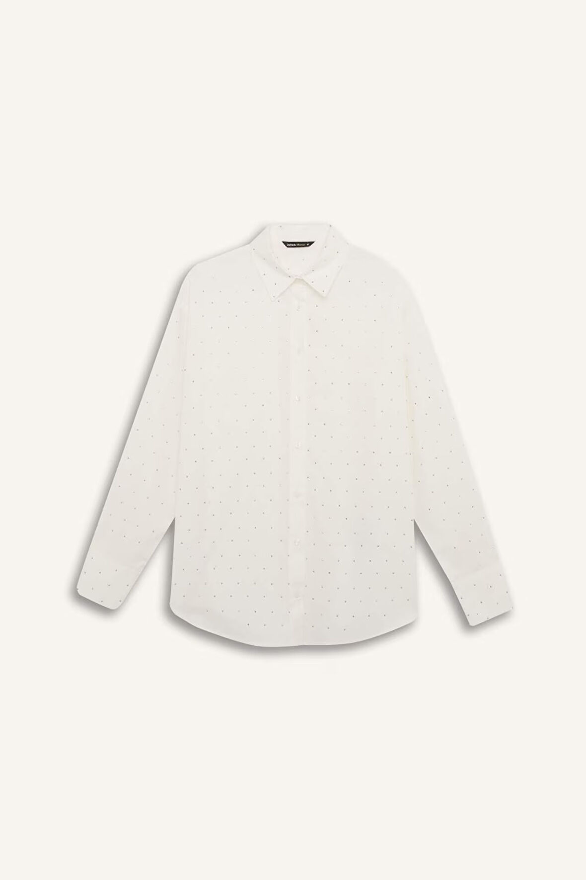 Yılbaşı Temalı Oversize Fit Geniş Kalıp Gömlek Yaka Poplin Uzun Kollu Gömlek