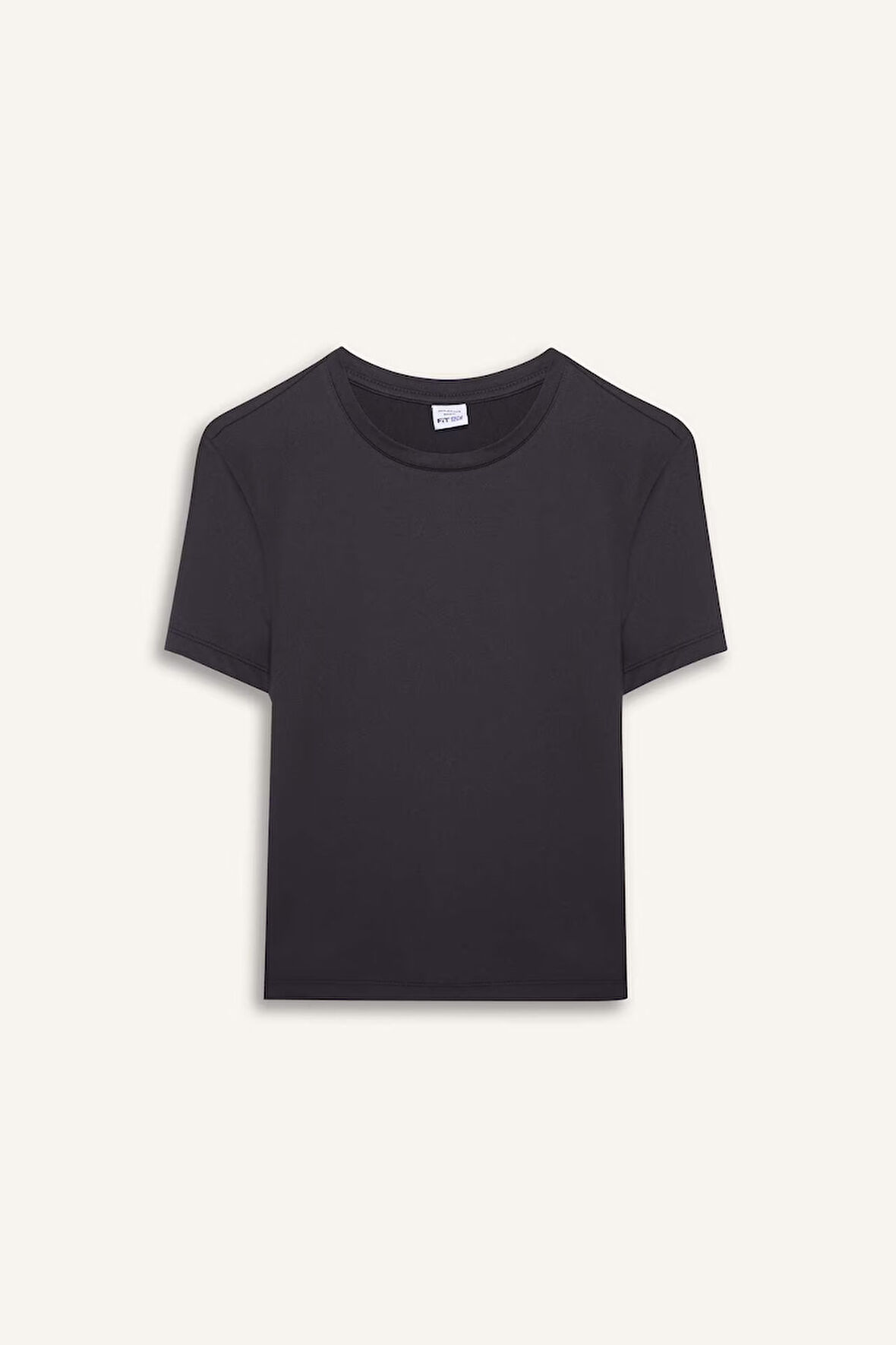 DeFactoFit Standart Fit Bisiklet Yaka Sporcu Basic Düz Kısa Kollu Siyah Tişört D2296AX25SPBK81