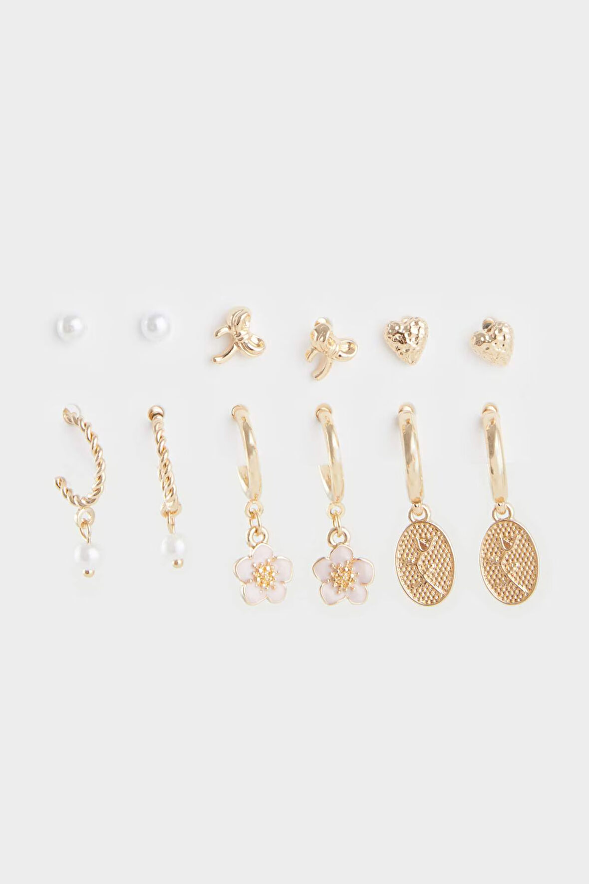 DeFacto Kadın 6'lı Gold Küpe E8026AXNSKR1