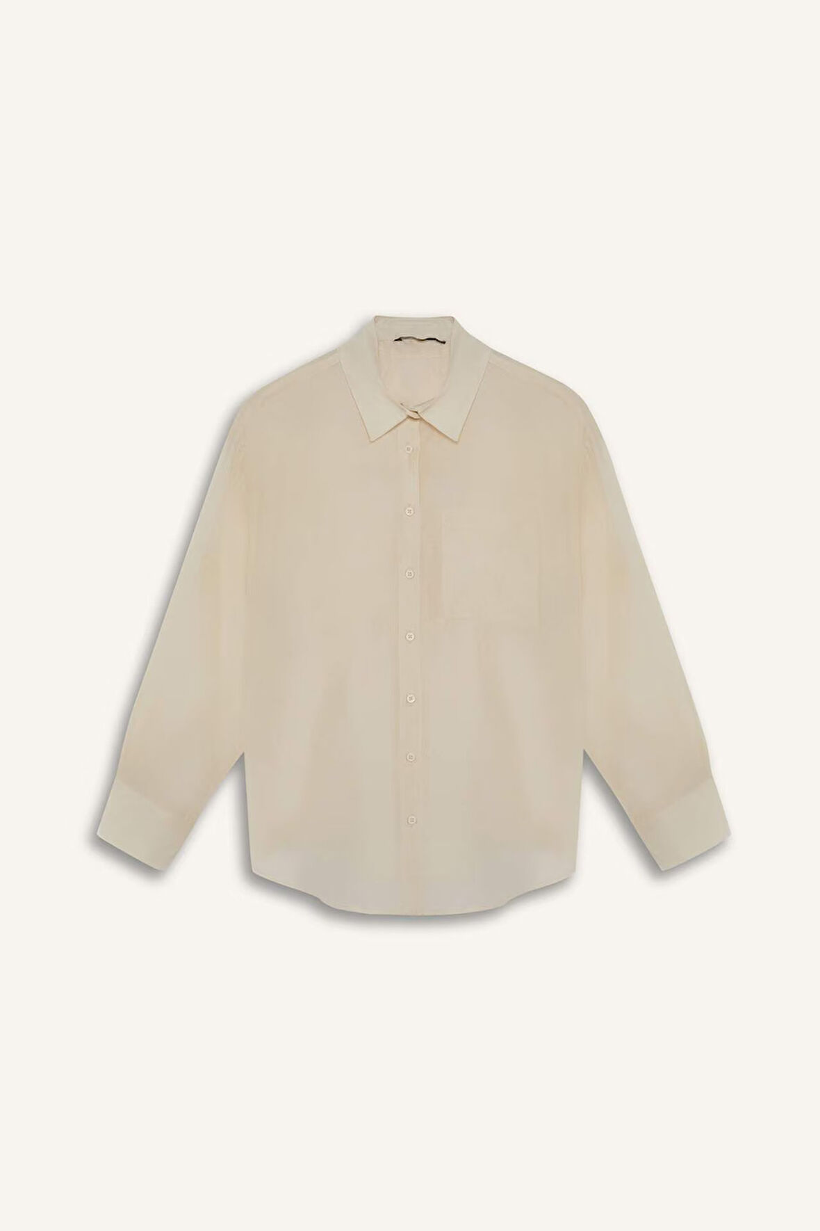 DeFacto Oversize Geniş Kalıp Basic Düz Modal Uzun Kollu Gömlek E3866AX25SPBG354