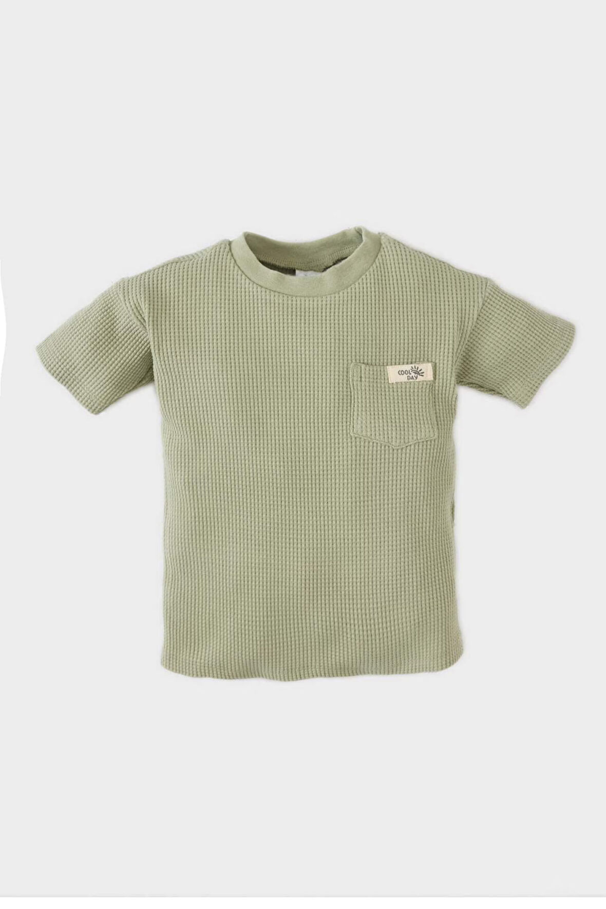DeFacto Erkek Bebek Bisiklet Yaka Waffle Kısa Kollu Tişört C2208A525SMKH271