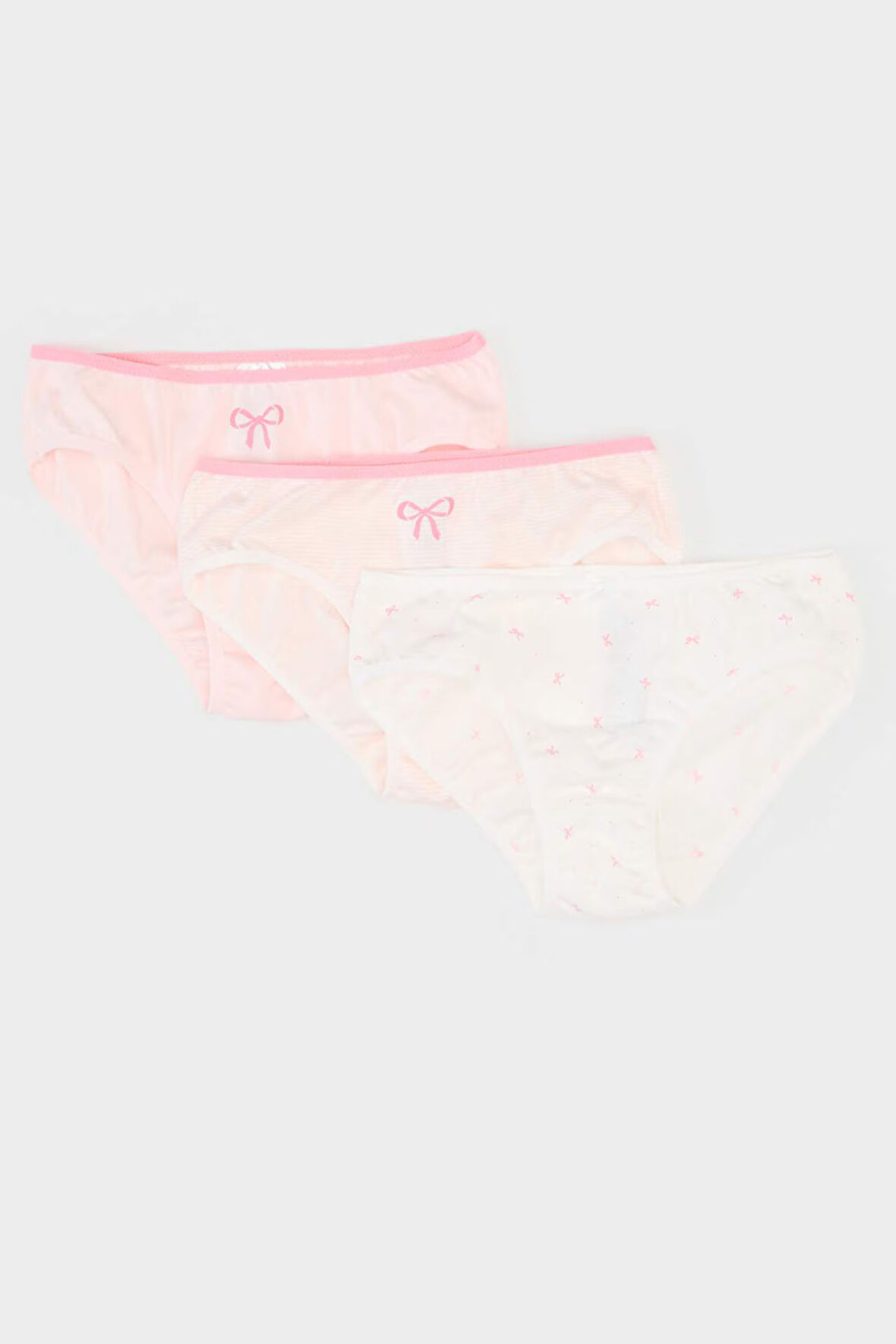 Kız Çocuk Desenli 3'lü Slip Kğlot