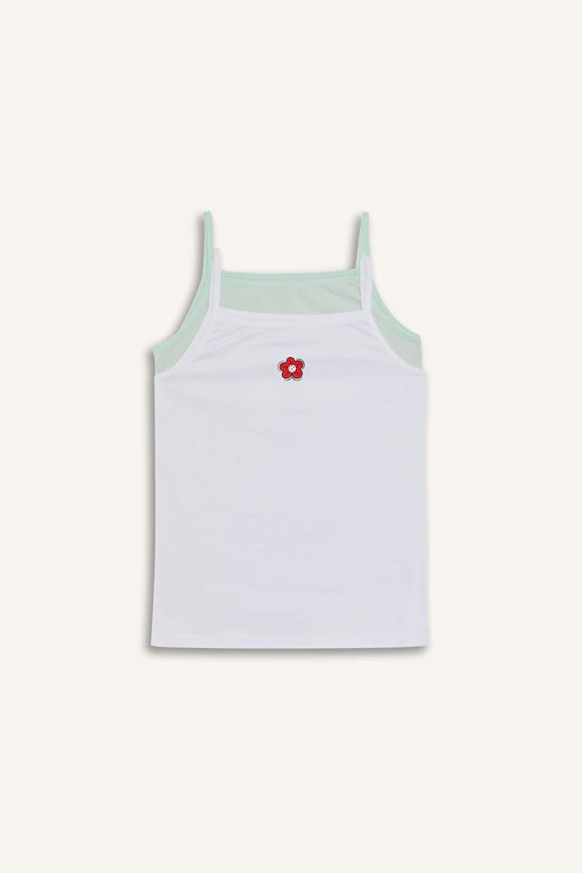 DeFacto Kız Çocuk Çiçekli 2'li Atlet E7059A825SPGN1206