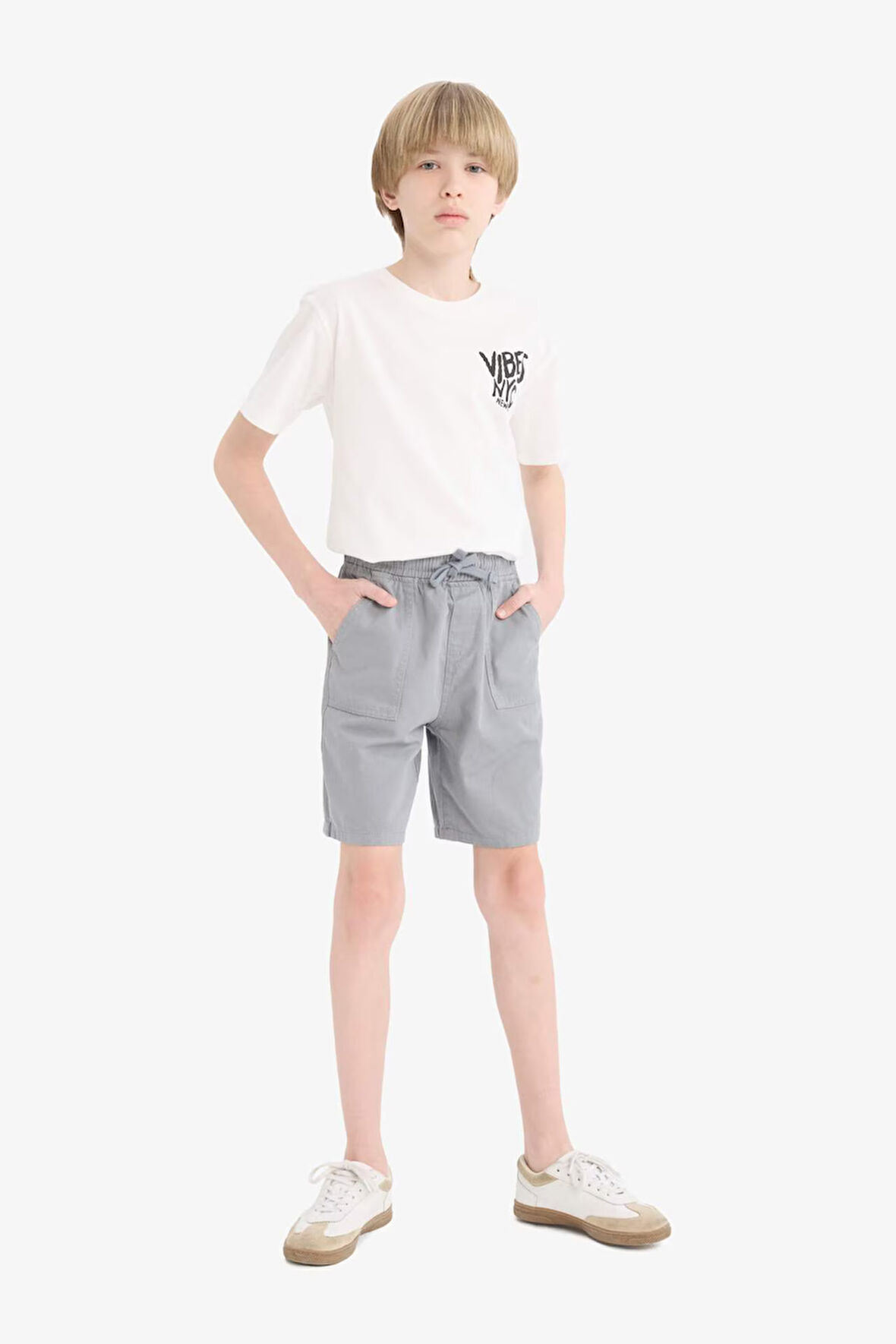 Erkek Çocuk Regular Fit Gabardin Şort