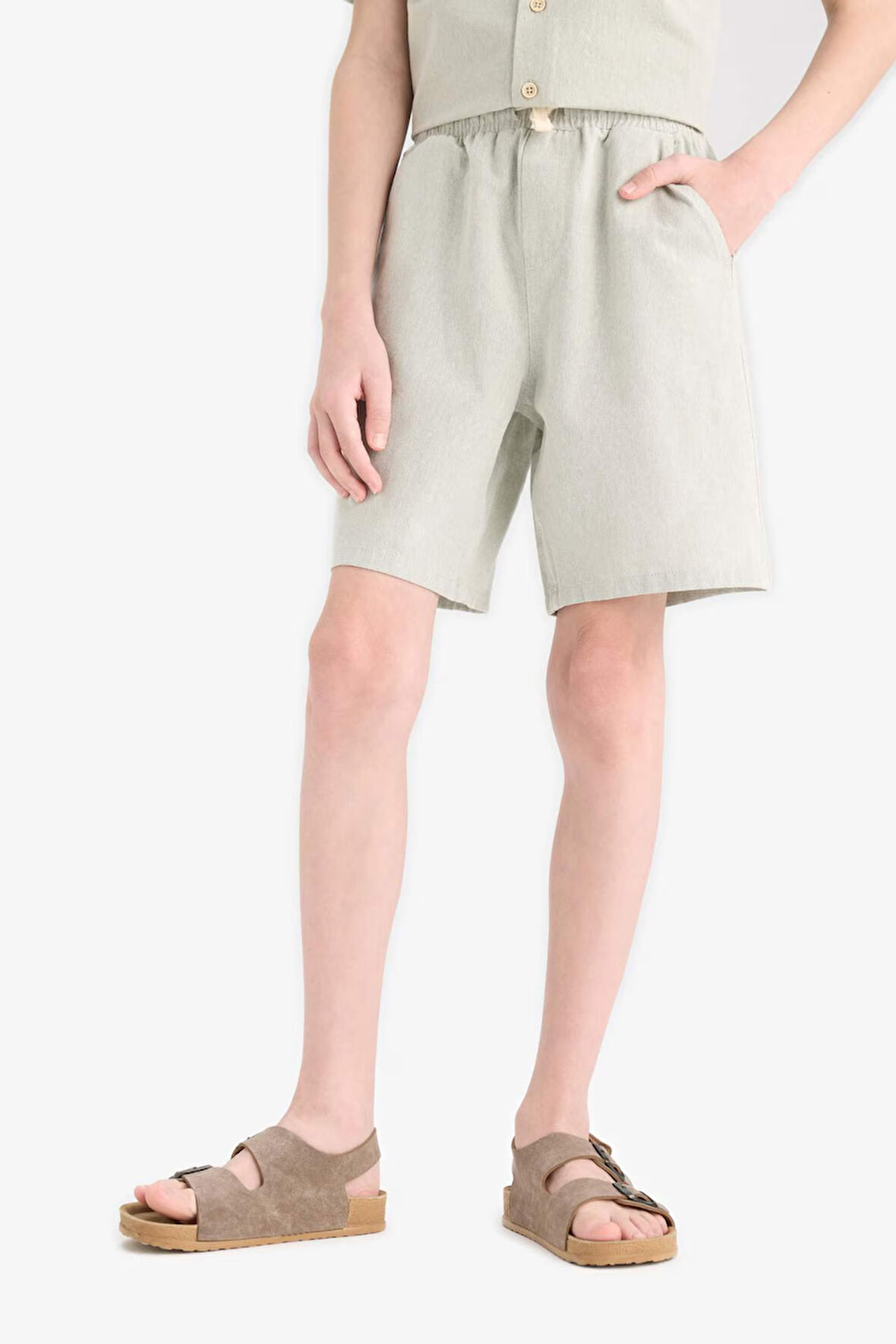 DeFacto Erkek Çocuk Beli Lastikli Şort E3317A825HSGN1123