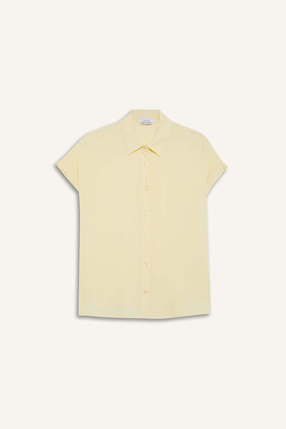 DeFacto Regular Fit Basic Düz Viskon Kısa Kollu Gömlek N7819AZ25SPYL155