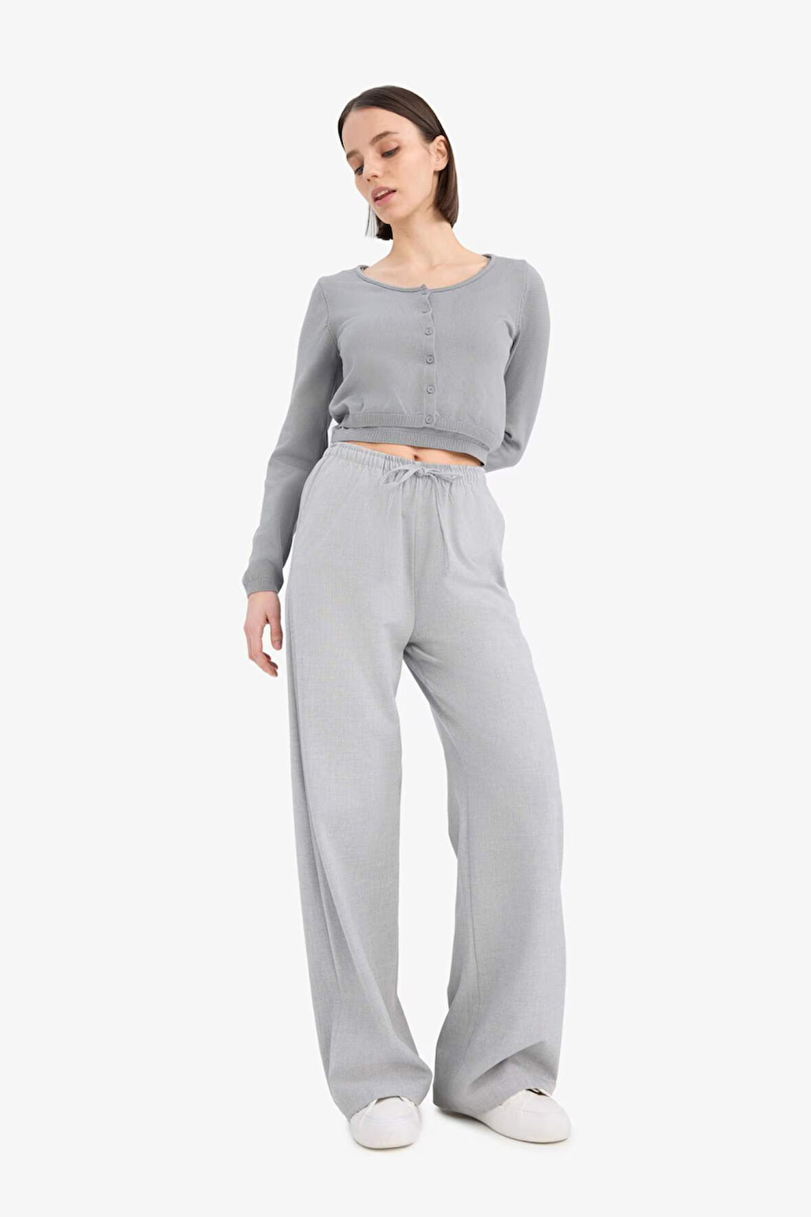 Coool Slim Fit Dar Kesim Bisiklet Yaka Triko Kazak