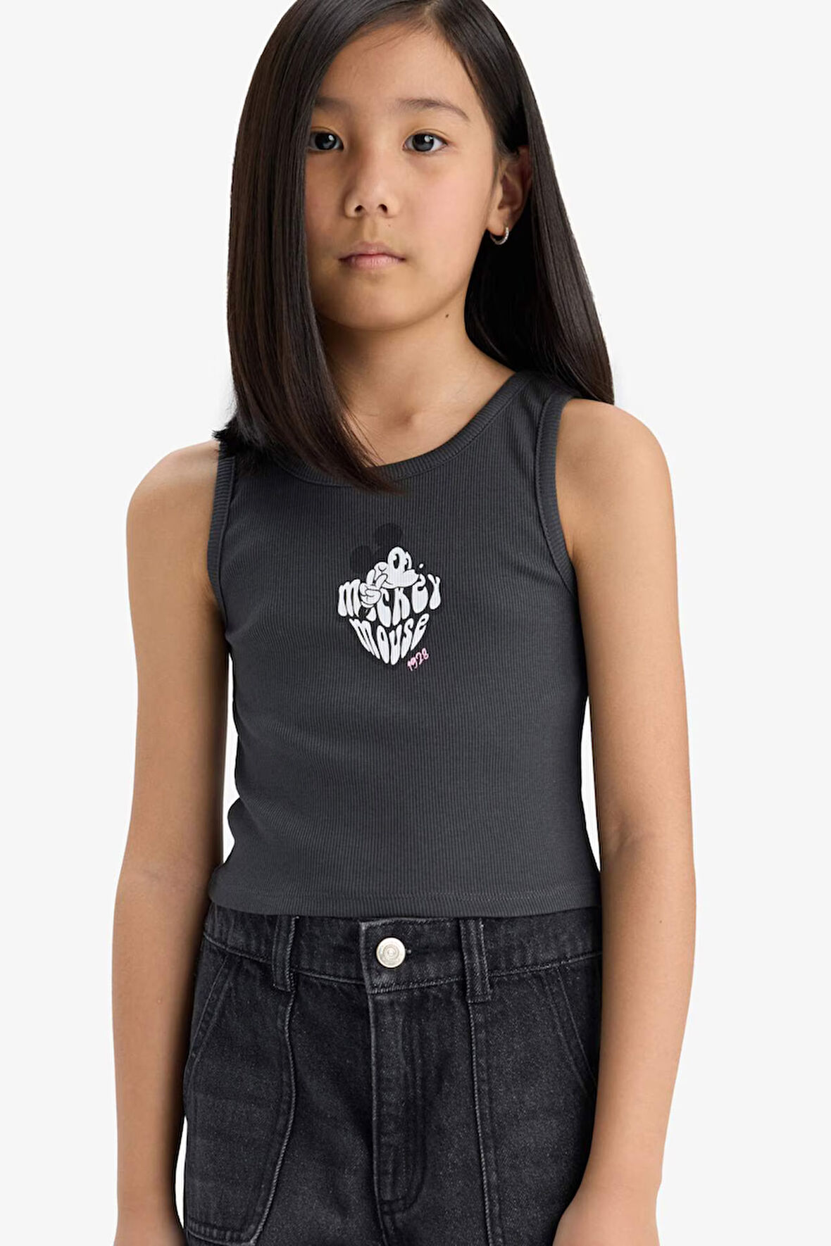 DeFacto Kız Çocuk Disney Mickey & Minnie Bisiklet Yaka Atlet E6519A825HSAR211