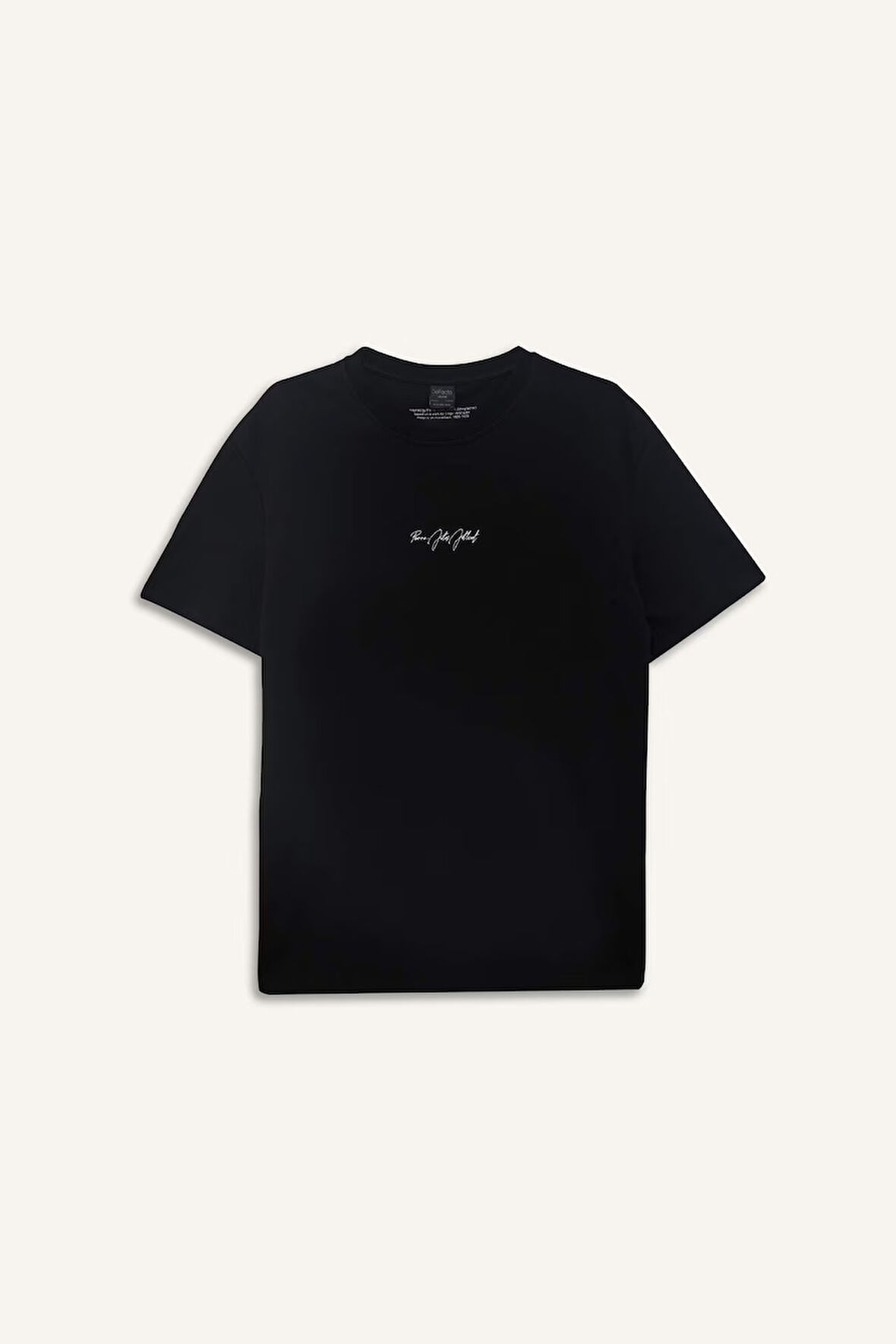 DeFacto %100 Pamuk Diego Velazquez Regular Fit Bisiklet Yaka Sırt Baskılı Kısa Kollu Tişört D7062AX25SPBK81