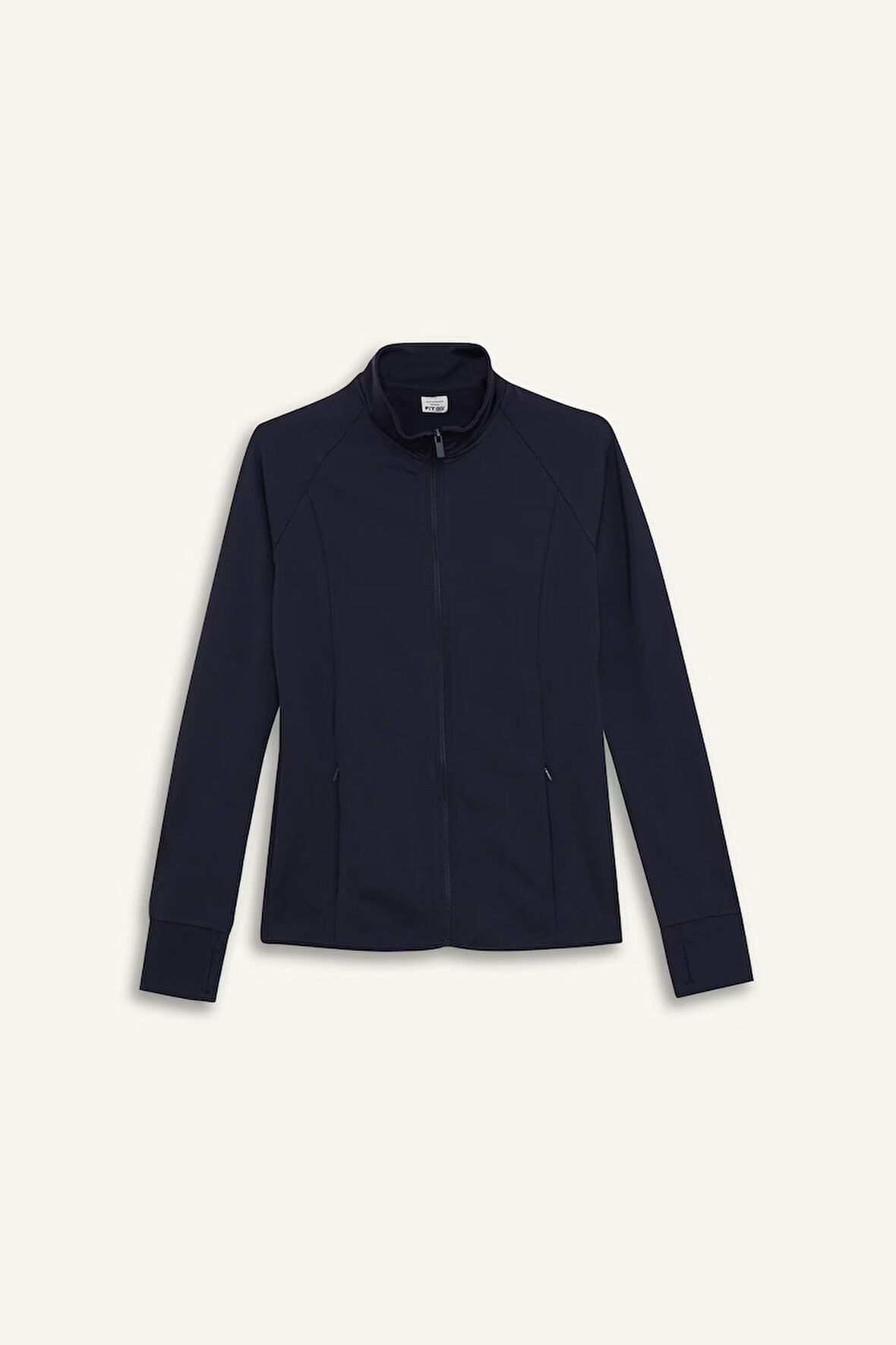 DeFactoFit Fitted Dik Yaka Sporcu Fermuarlı Sweatshirt Hırka E7755AX25SPNV28