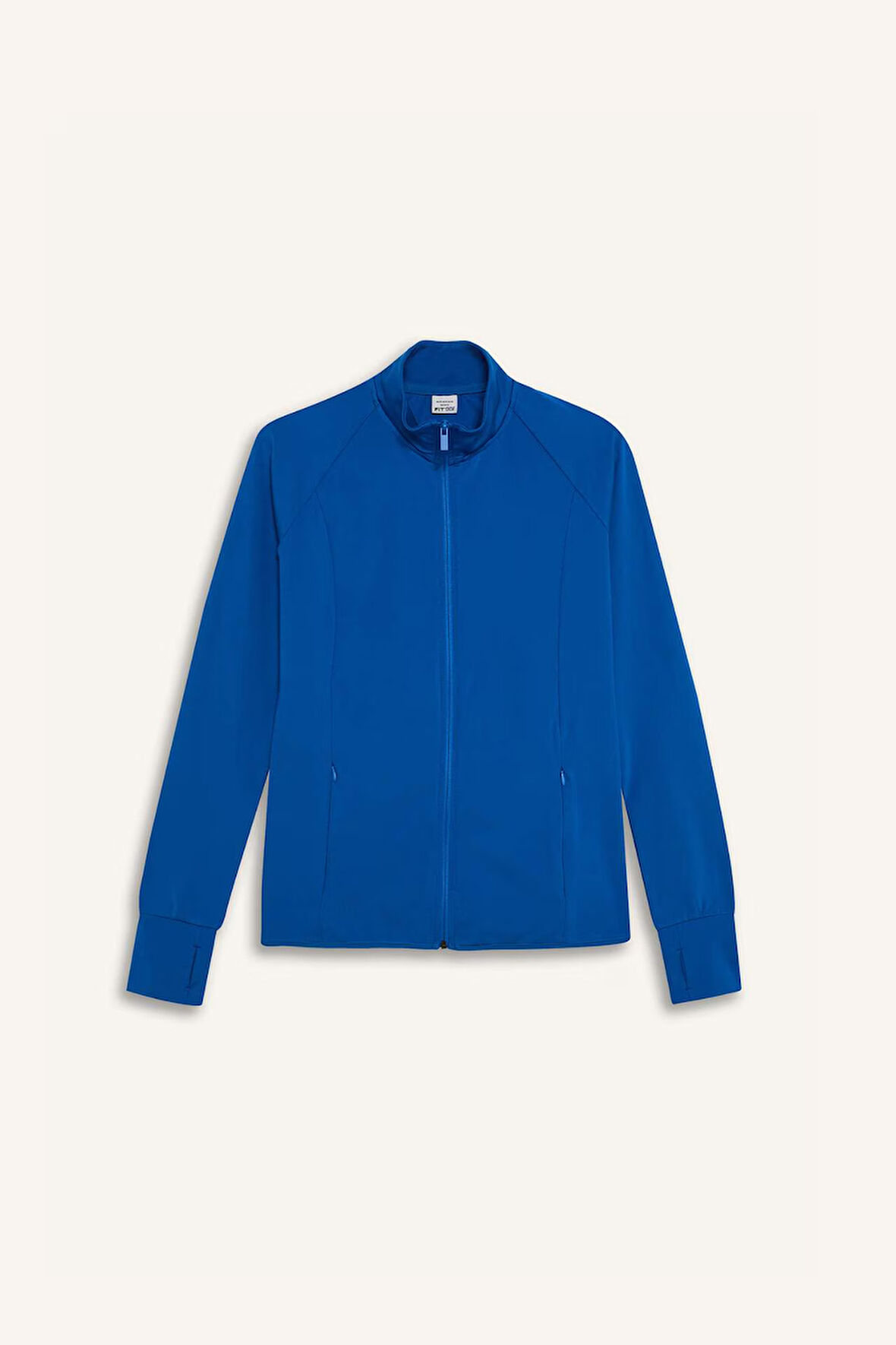 DeFactoFit Fitted Dik Yaka Sporcu Fermuarlı Sweatshirt Hırka E7755AX25SPBE457