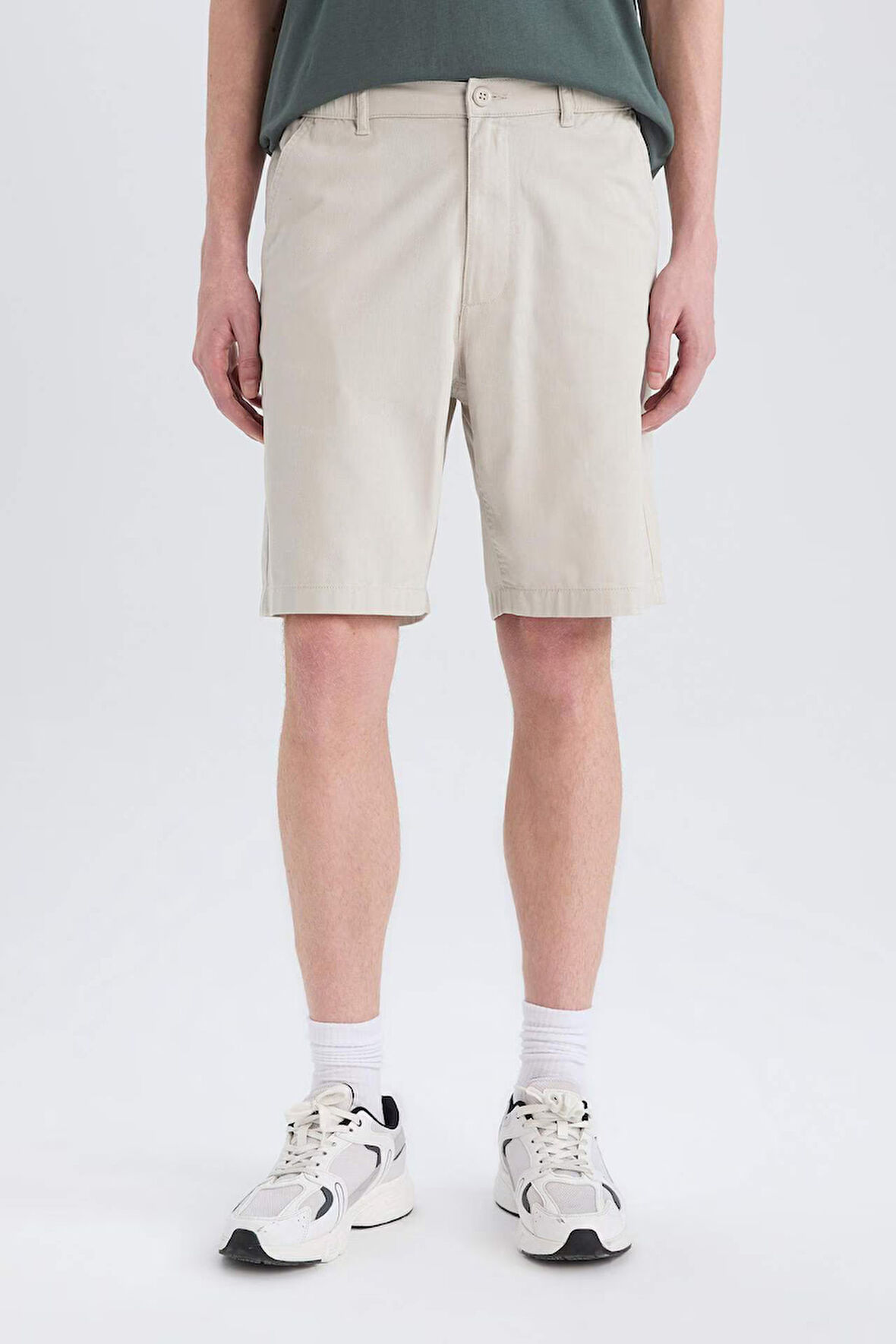 %100 Pamuk Regular Fit Bermuda Şort