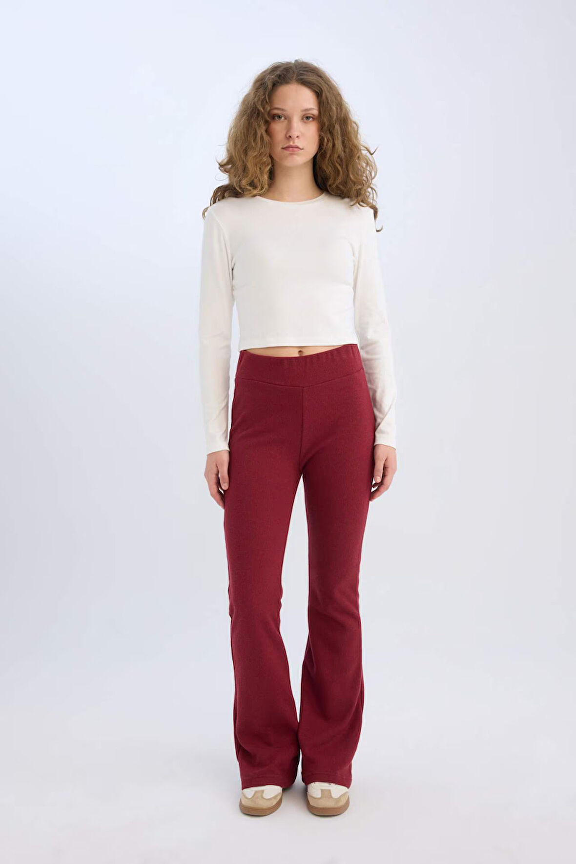 DeFacto Wide Leg Geniş Paça Esnek Belli Uzun Boy Pantolon E4387AX24WNBR248