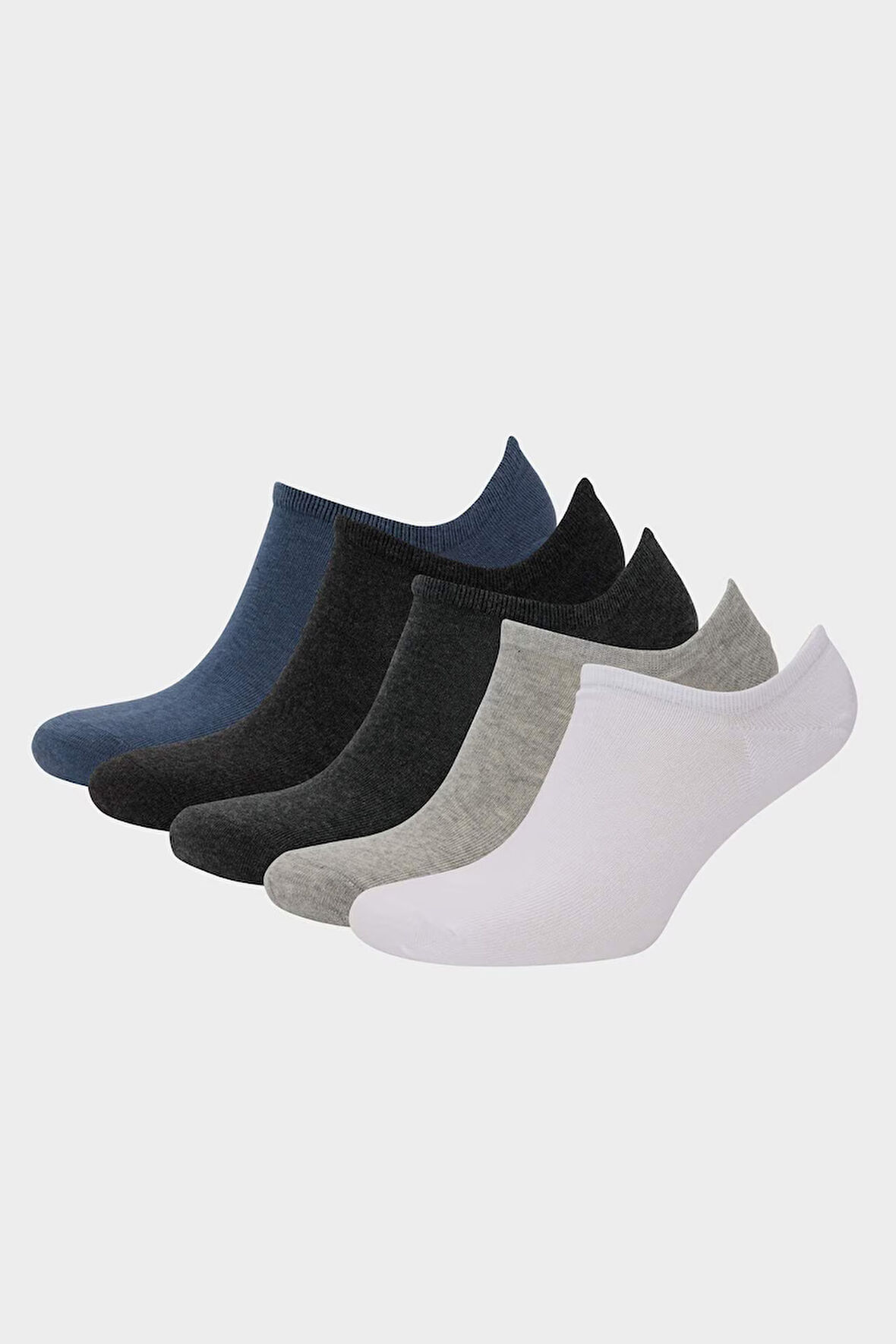 Erkek 5'li Pamuklu Sneaker Çorap