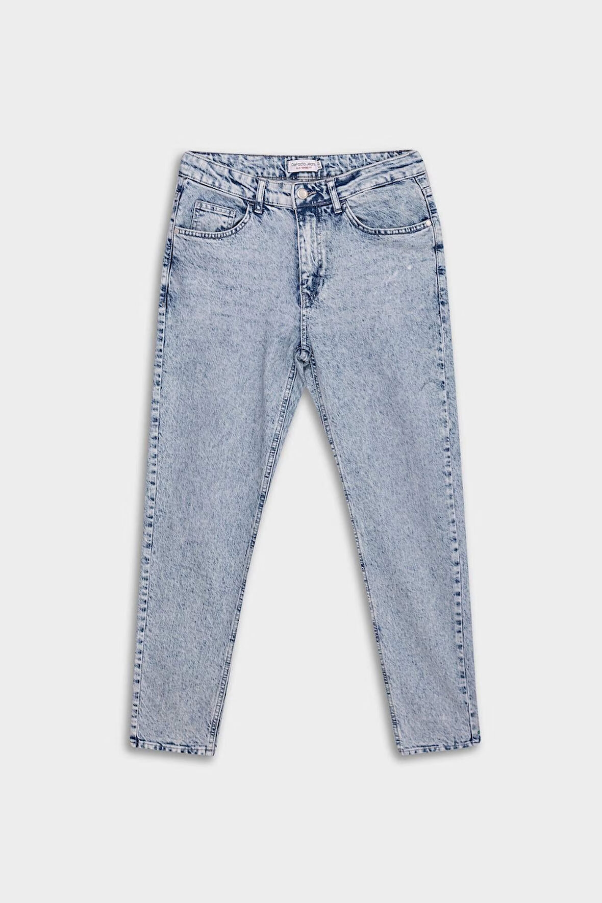 DeFacto Slim Tapered Fit Dar Kalıp Normal Bel Daralan Paça Jean Pantolon D2008AX25SPNM39