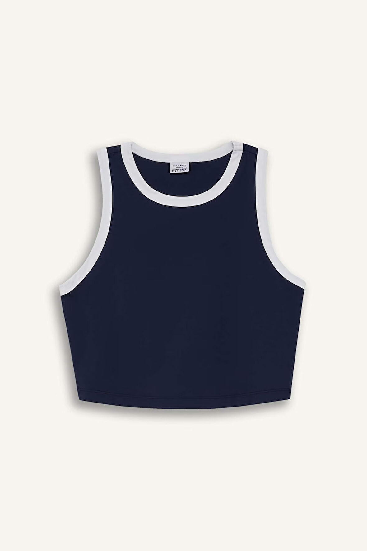 DeFactoFit Crop Bisiklet Yaka Sporcu Atlet