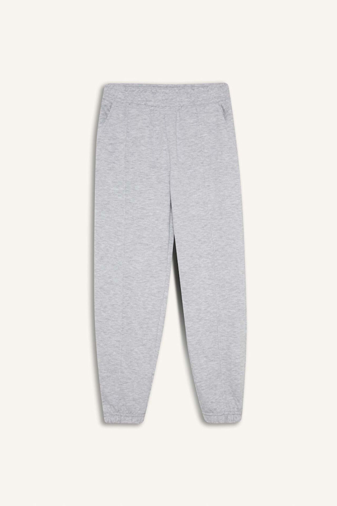 Kız Çocuk Beli Lastikli Basic Düz Okul Jogger Eşofman Altı