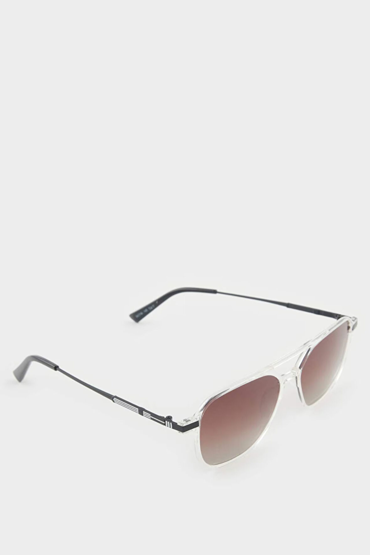 Erkek Oval Büyük Kahve Plastik Çerçeve Kahve Cam Polarize Güneş Gözlüğü