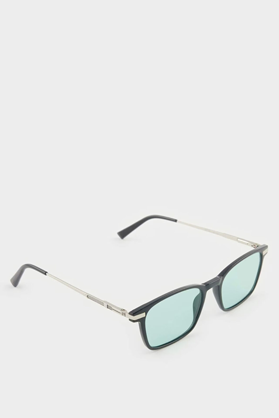 Erkek Oval Büyük Renkli Metal Çerçeve Degrade Cam Polarize Güneş Gözlüğü