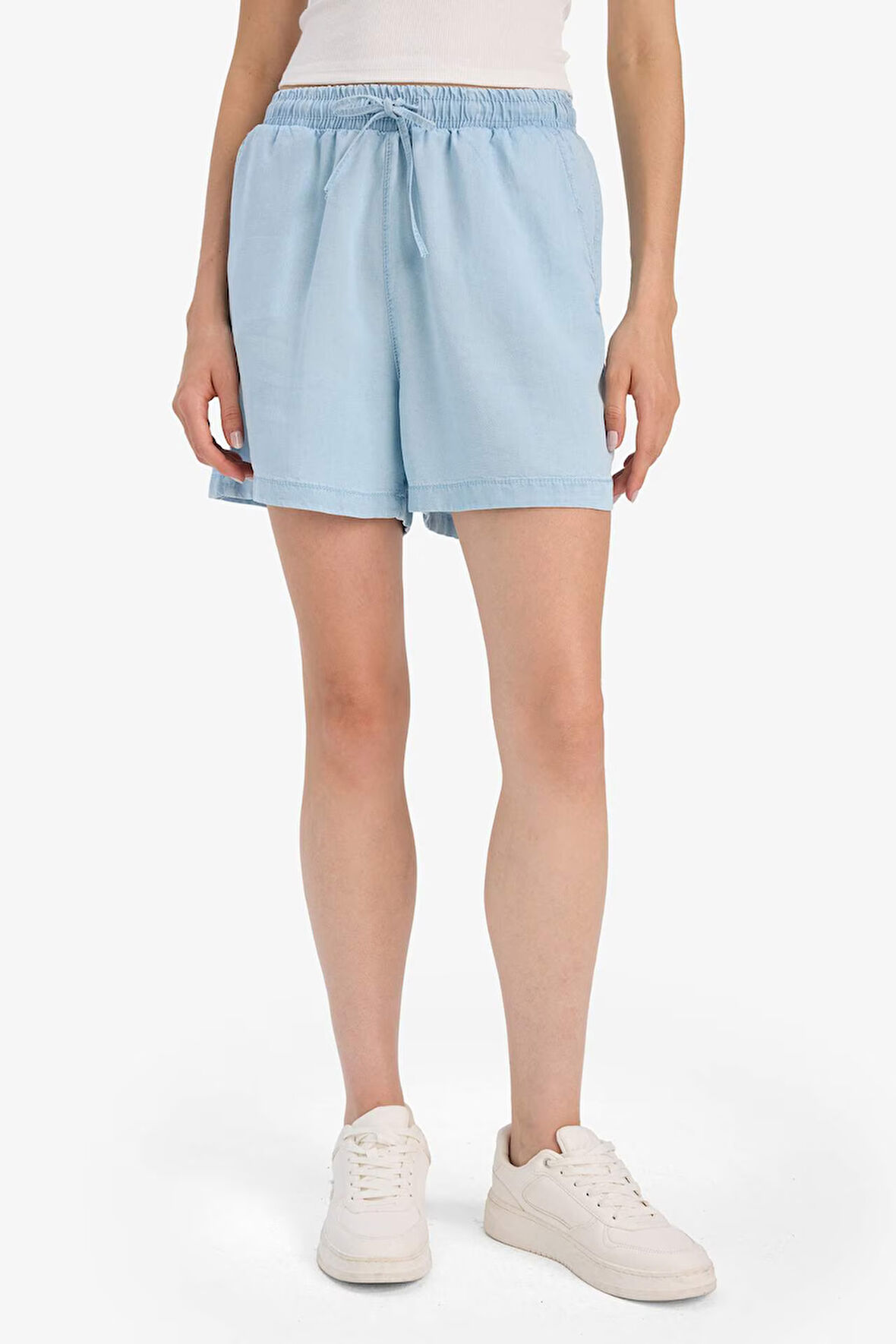 Yüksek Bel Tensel Şort