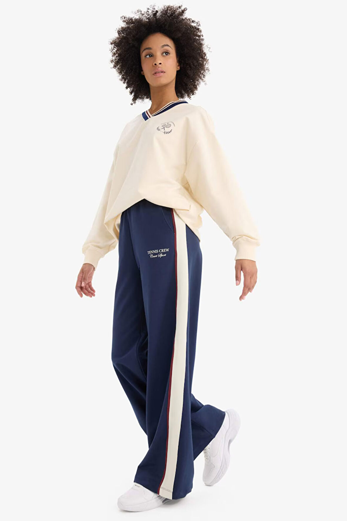 DeFactoFit Sporcu Wide Leg Cepli Uzun Paça Eşofman Altı D7137AX25SPNV241