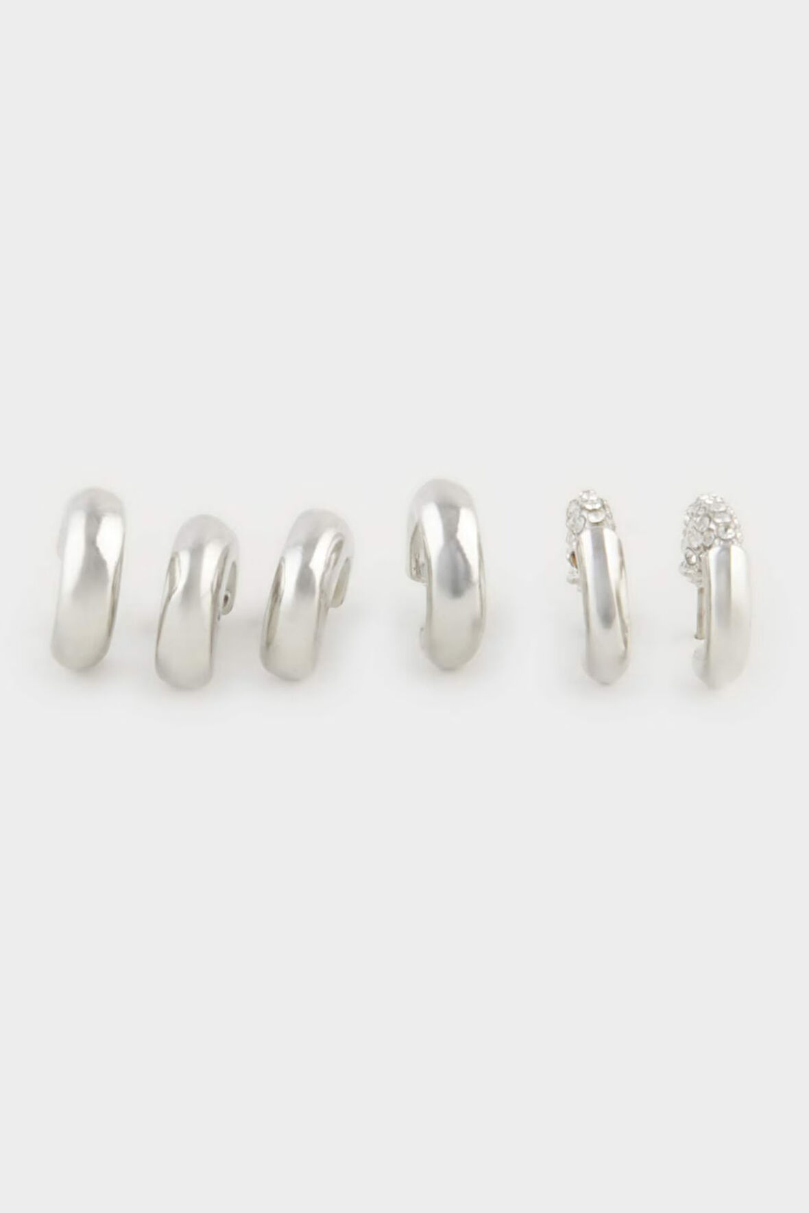 Kadın 3'lü Silver Küpe