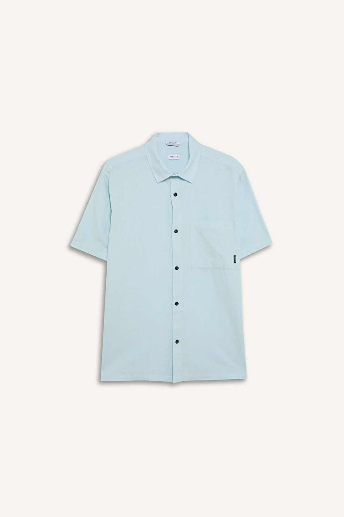 DeFacto %100 Pamuk Regular Fit Yazlık Kısa Kollu Gömlek E0461AX25SMBE506