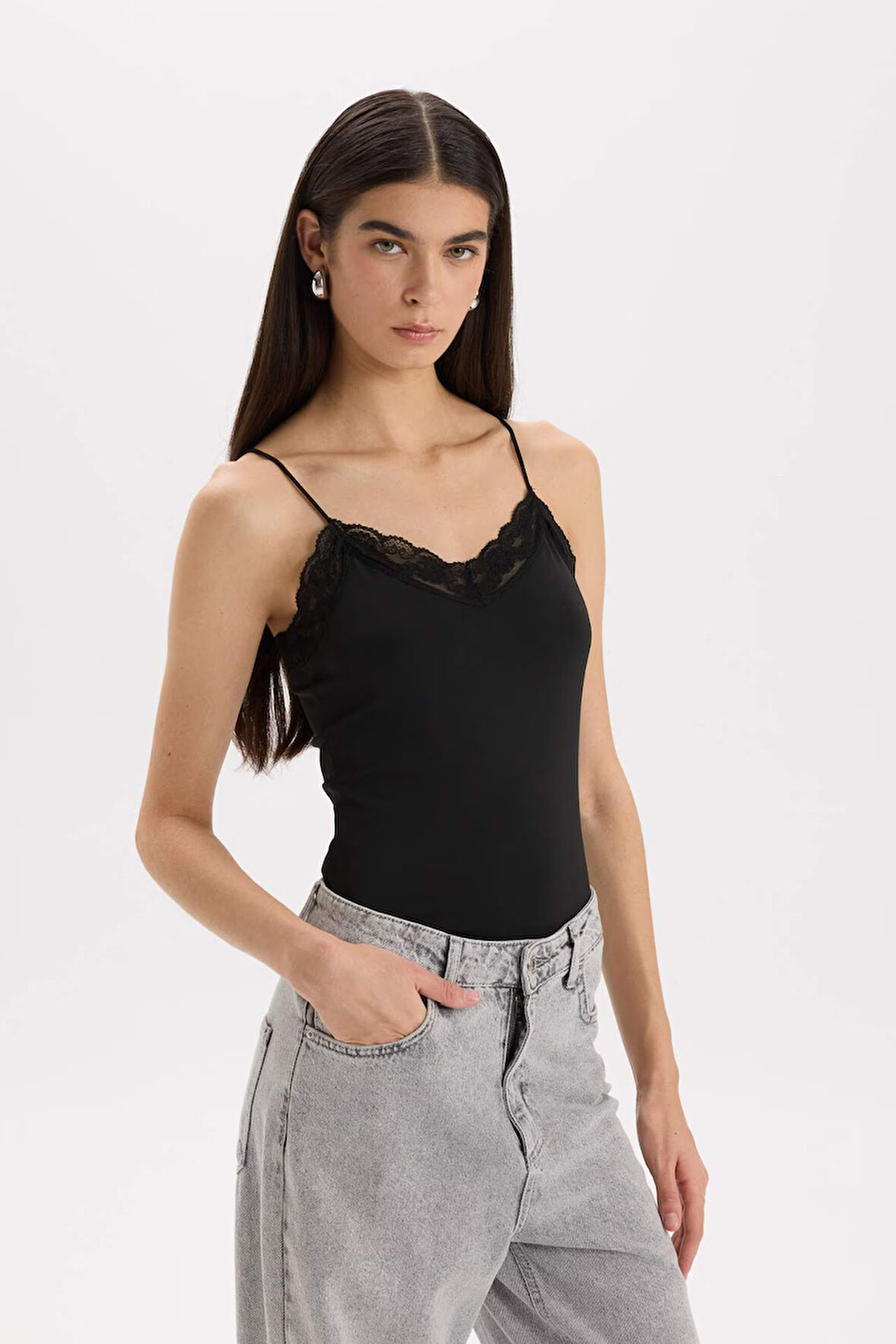 Yılbaşı Temalı Slim Fit Dar Kesim V Yaka Atlet