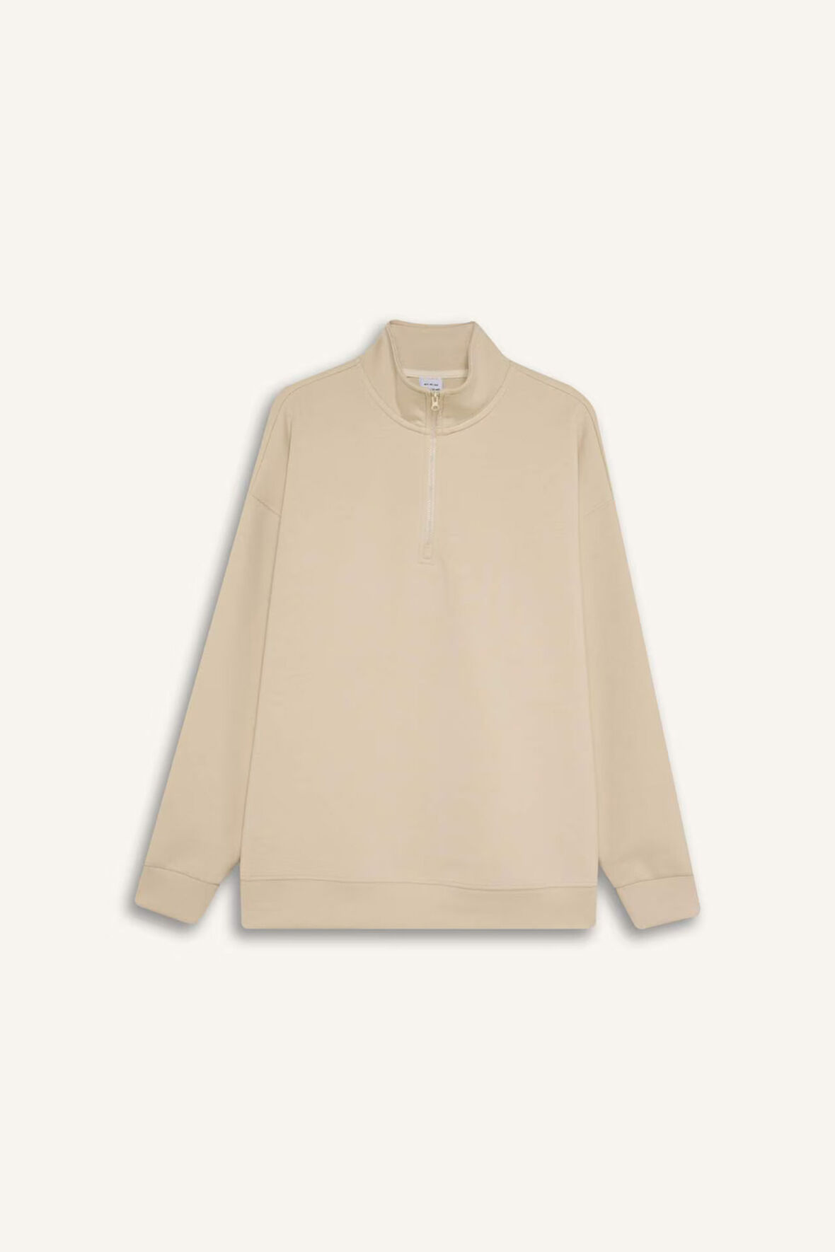 DeFactoFit Oversize Geniş Kalıp Dik Yaka Sporcu Sweatshirt D3796AX24WNBG700