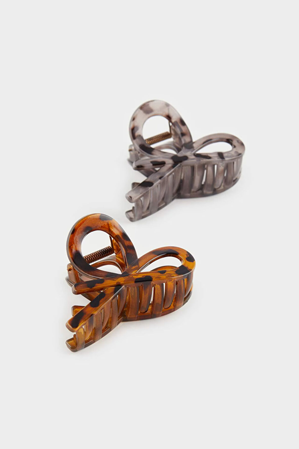 DeFacto Kadın Leopar Desenli 2'li Mandal Toka E5740AXNSKR1