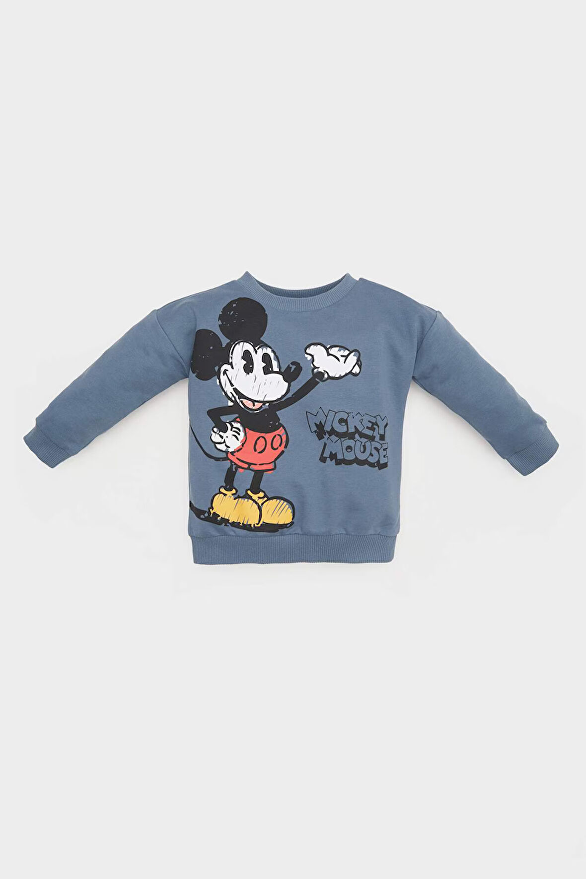 DeFacto Erkek Bebek Disney Mickey & Minnie Bisiklet Yaka Sweatshirt E4710A525SPIN87