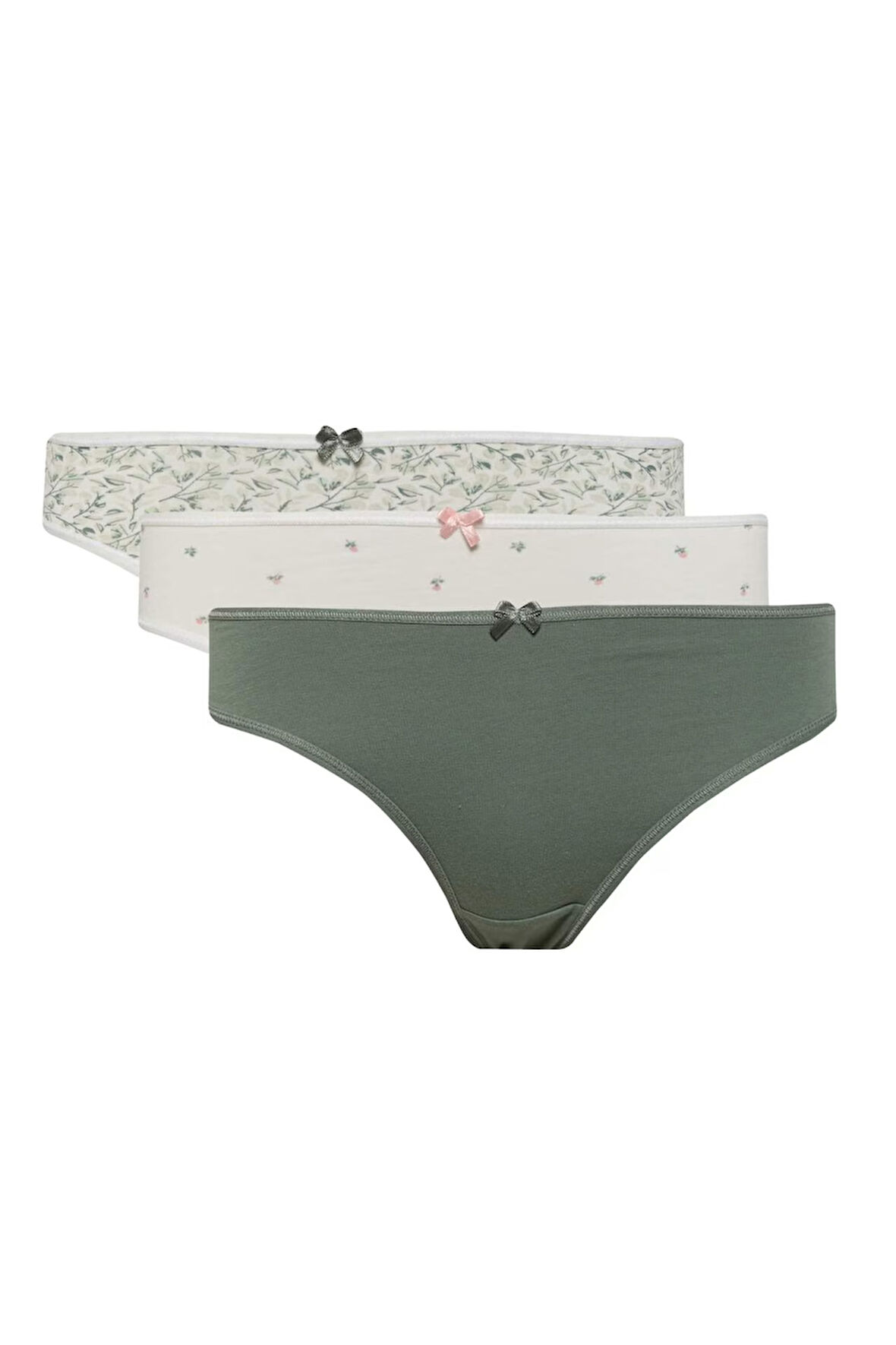 DeFacto Desenli 3'lü Slip Külot-Fall in Love E4878AX25SPKH430
