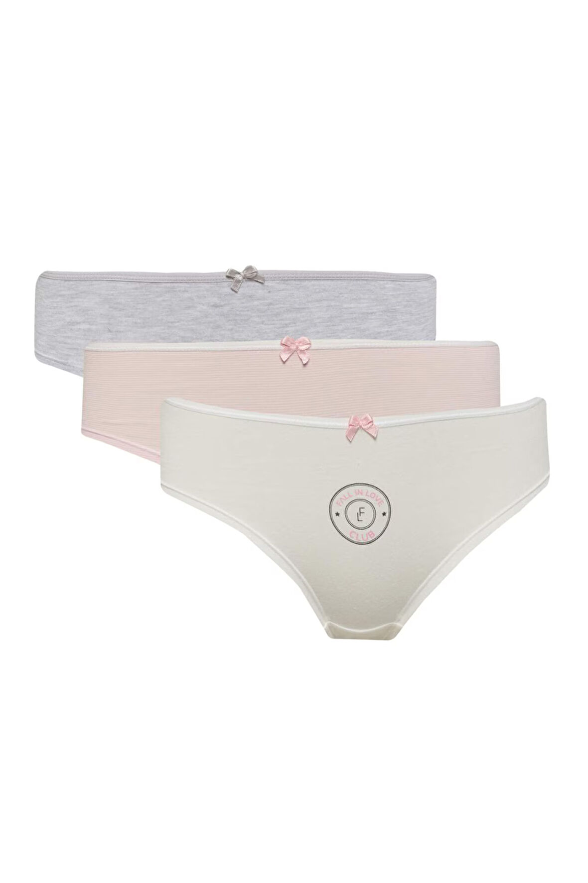 DeFacto 3'lü Hipster Külot-Fall in Love E4881AX25SPPN149