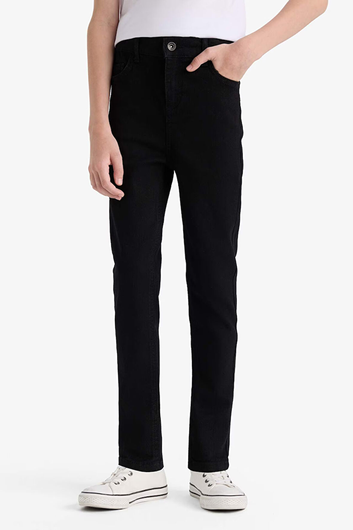 Erkek Çocuk Slim Fit Dar Kesim Düz Paça Jean Pantolon