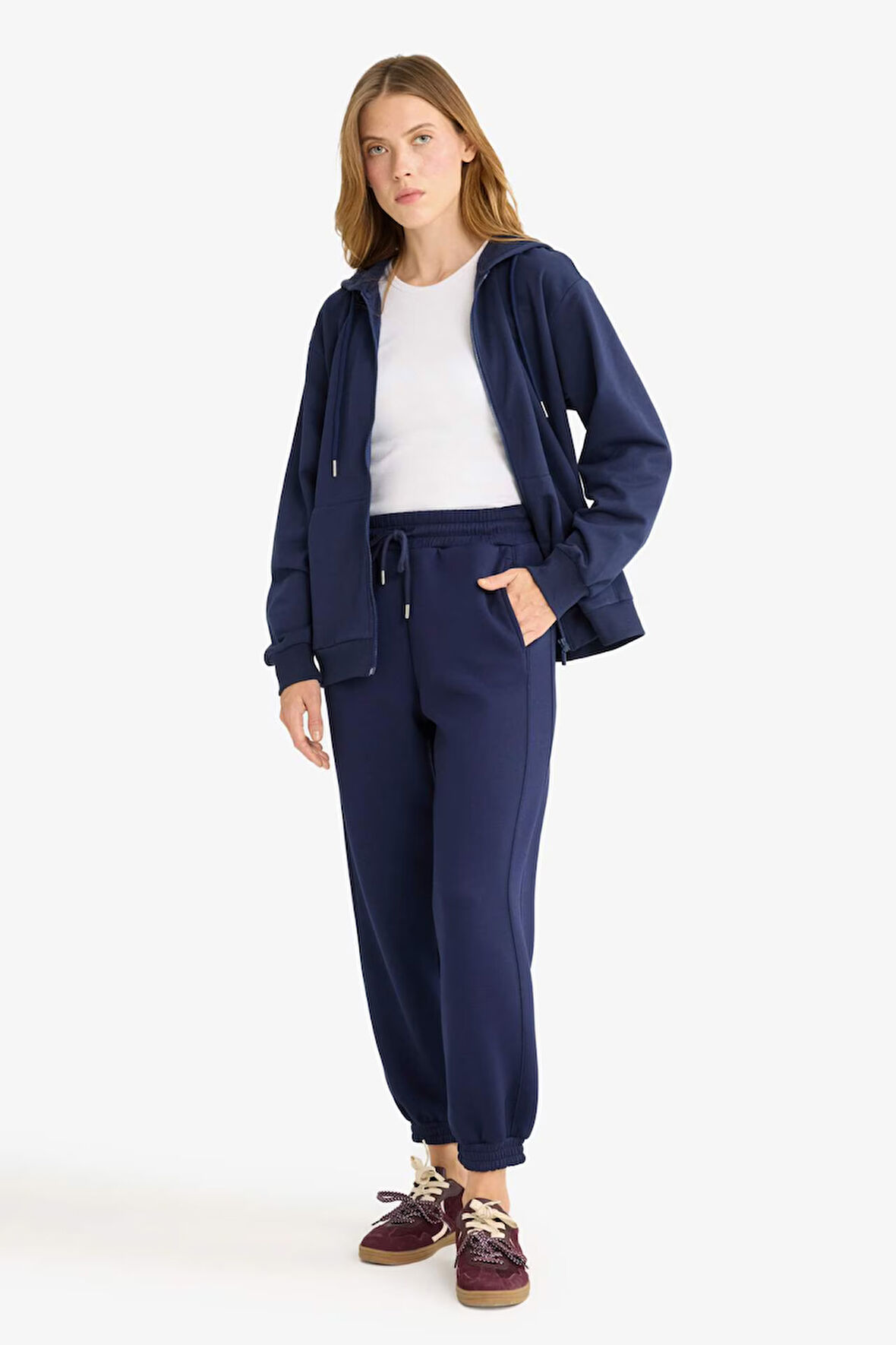 Jogger Fit Cepli Skuba Dalgıç Kumaş Pantolon