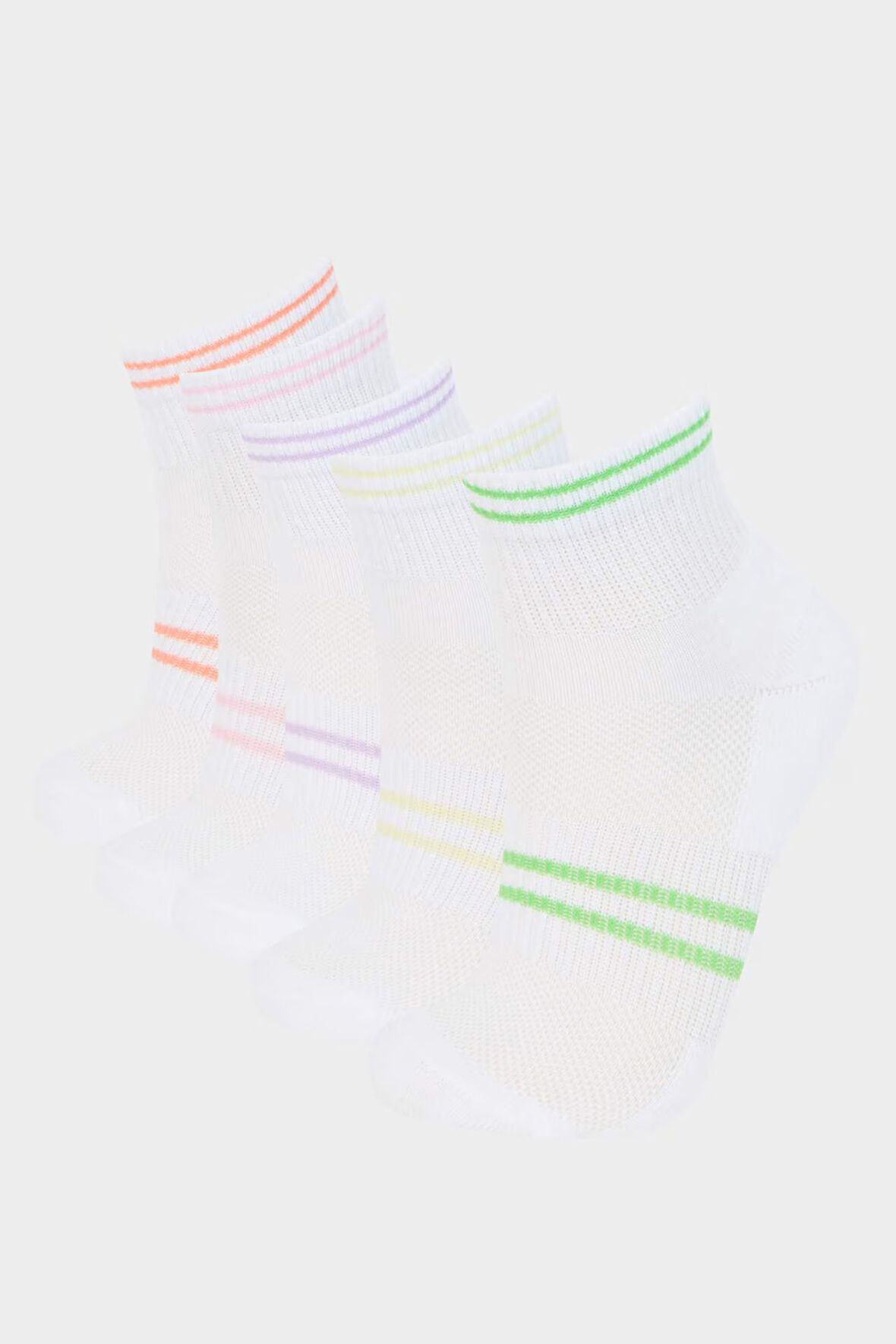 DeFacto Kız Çocuk 5'li Pamuklu Patik Çorap E6063A8NSKR1