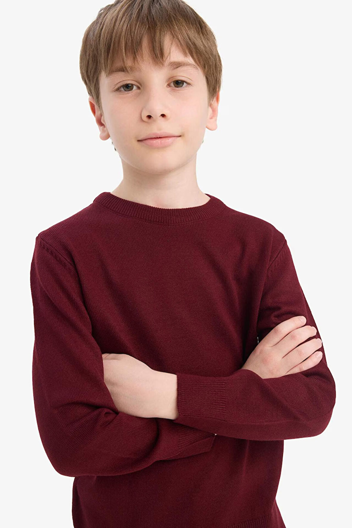 Erkek Çocuk Bisiklet Yaka Triko Kazak