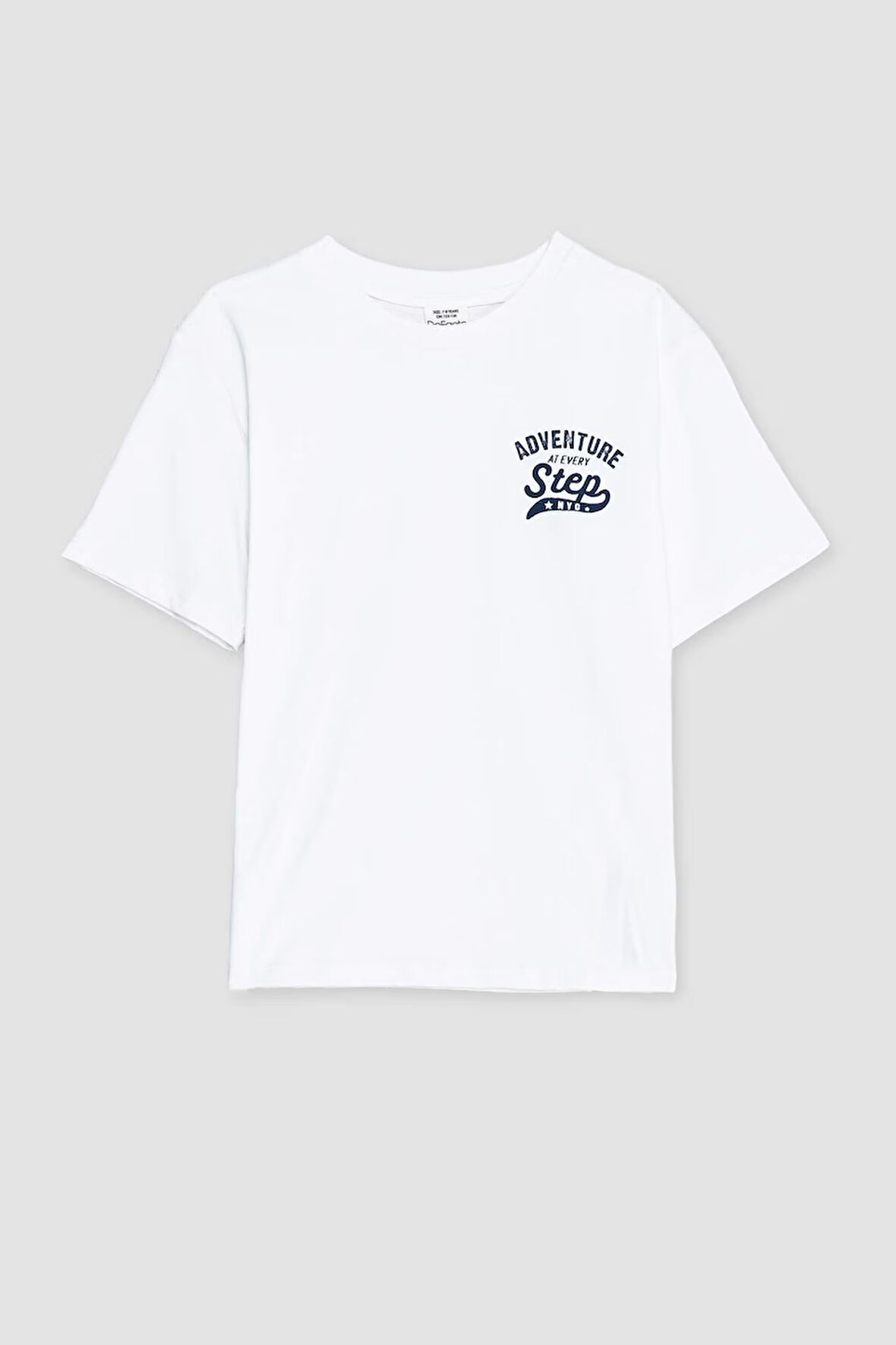 Erkek Çocuk Regular Fit Bisiklet Yaka Baskılı Kısa Kollu Tişört