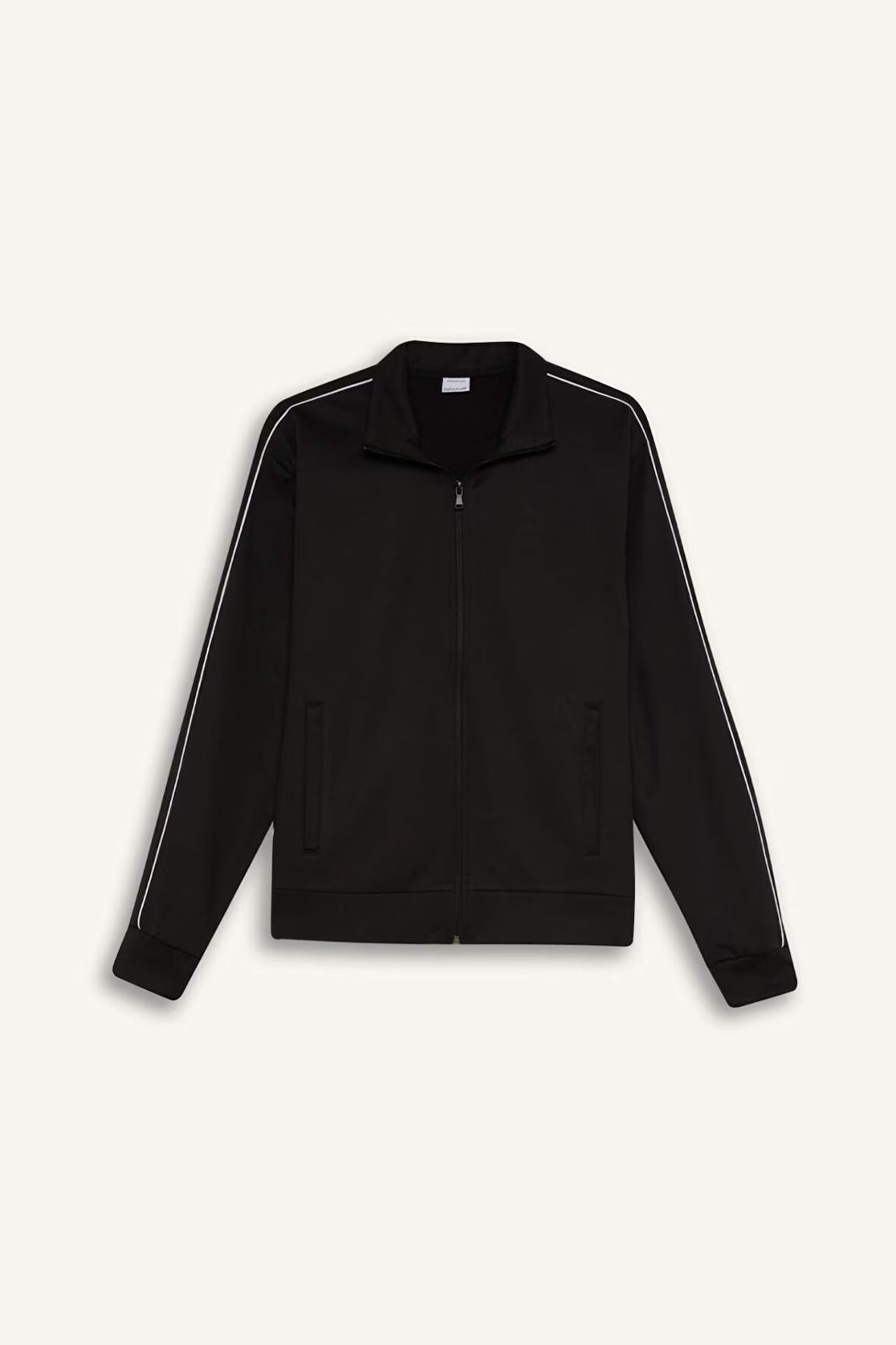 DeFactoFit Standart Fit Cepli Fermuarlı Sporcu Sweatshirt E3479AX24WNBK81