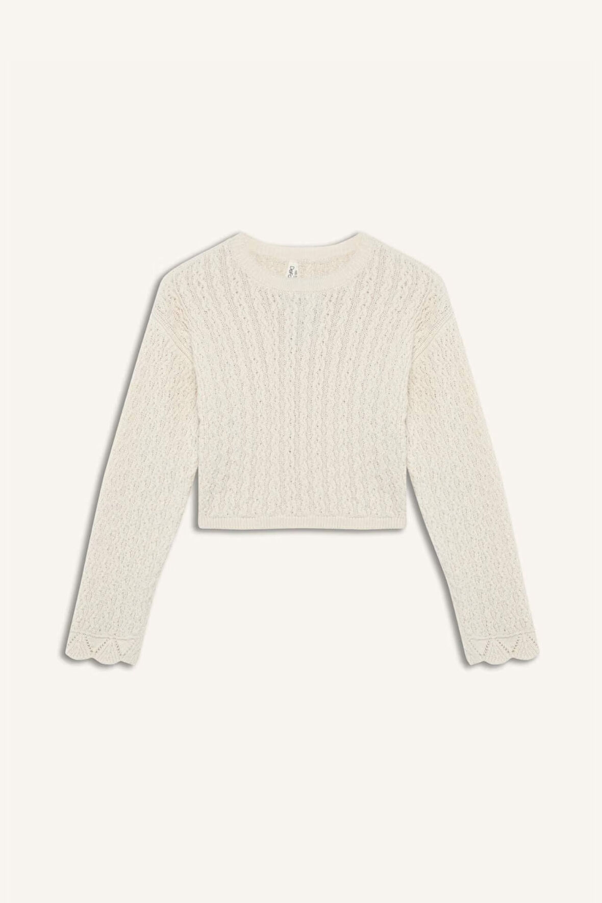 DeFacto Kız Çocuk Standart Fit Bisiklet Yaka Kazak D9217A825SPER233