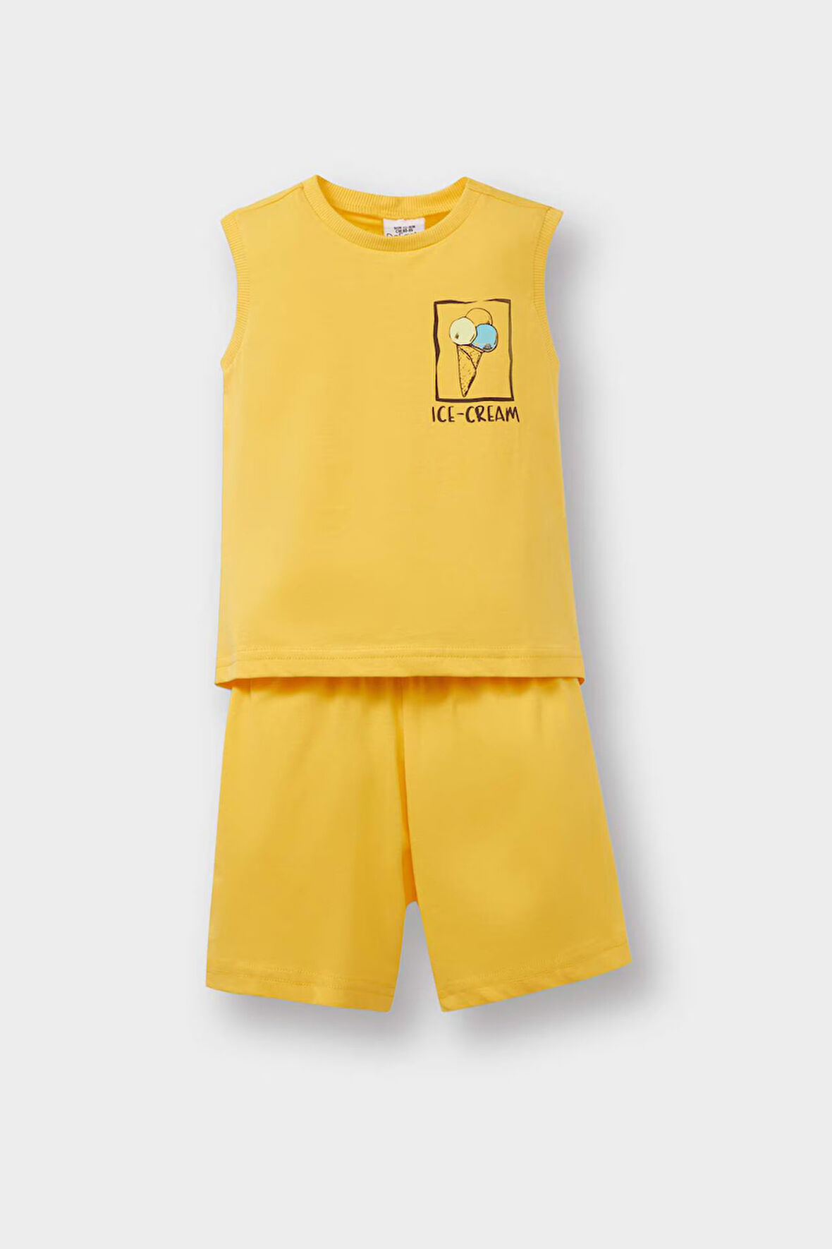 DeFacto Erkek Bebek 2'li Takım Baskılı Atlet Beli Lastikli Şort E2452A525SMYL190